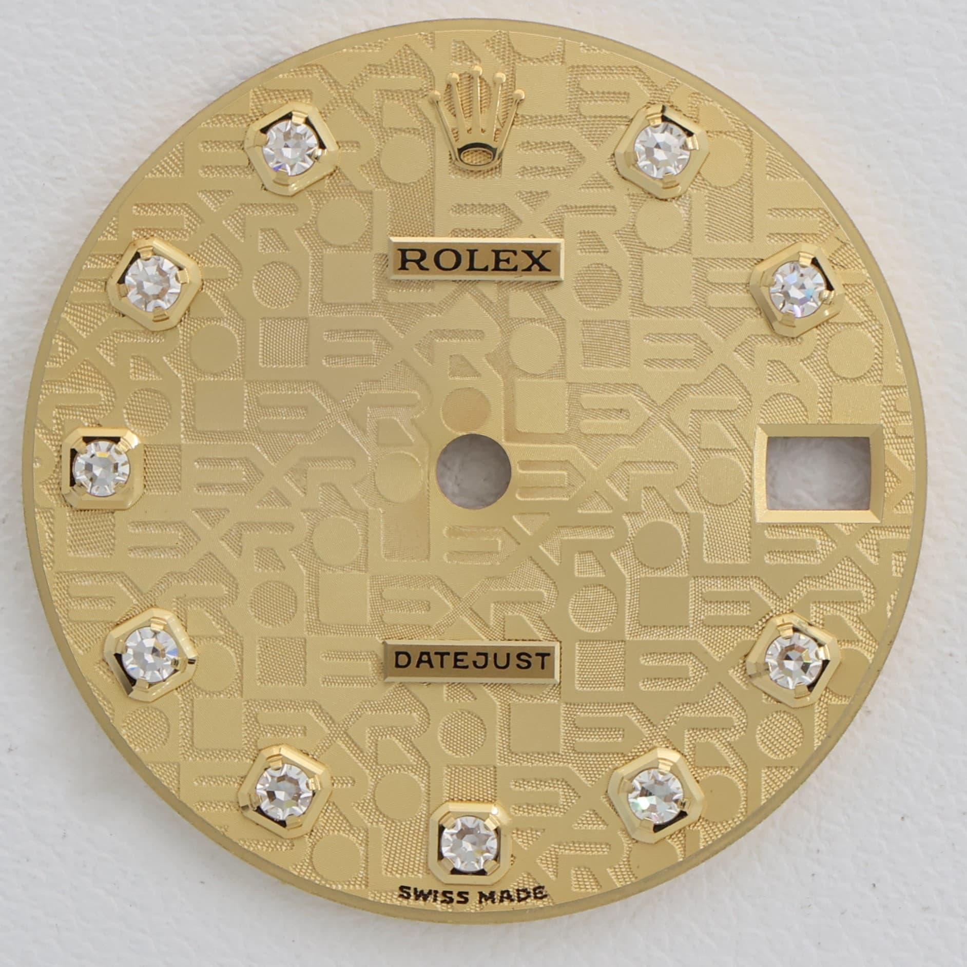 Gold dial Datejust 31mm for Rolex Factory original diamonds champagne anniversary