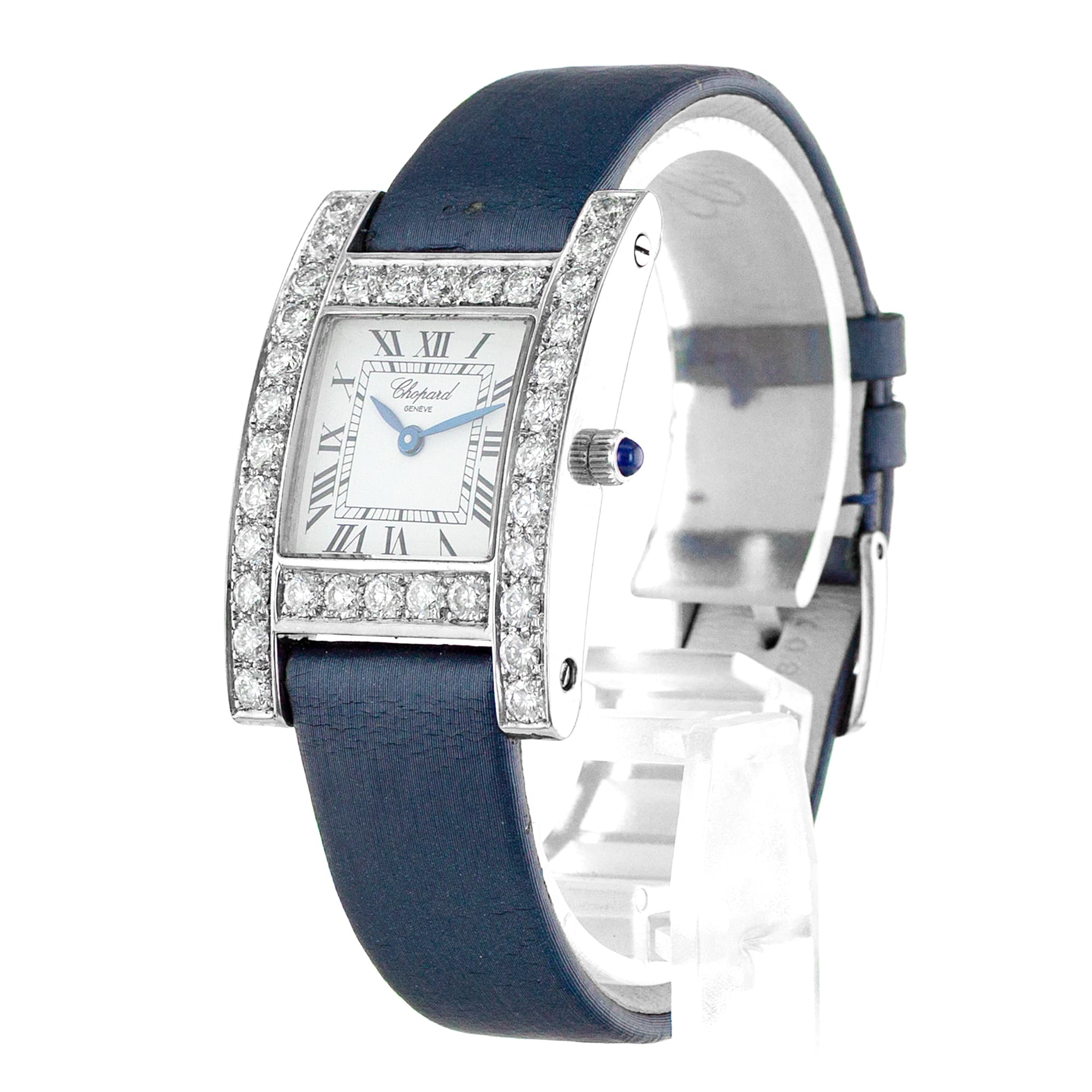 Chopard Your Hour 12/7405 Aftermarket Diamond 18k White Gold Ladies Watch 2000