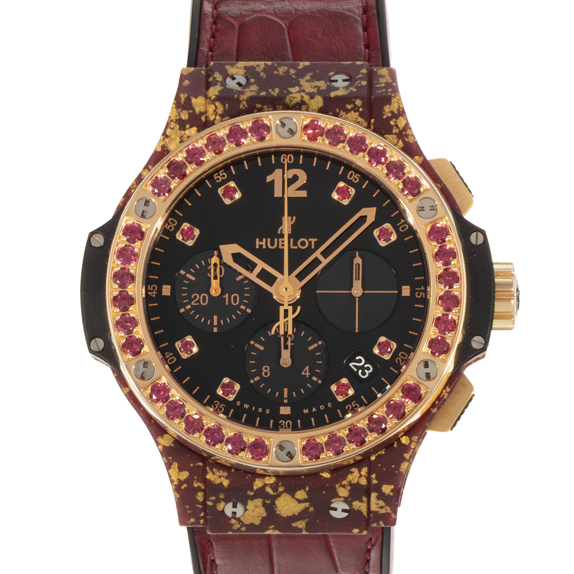 Hublot Big Bang 41mm 341.XG.1280.LR.1213 Gemstone Rose Gold Ladies Watch
