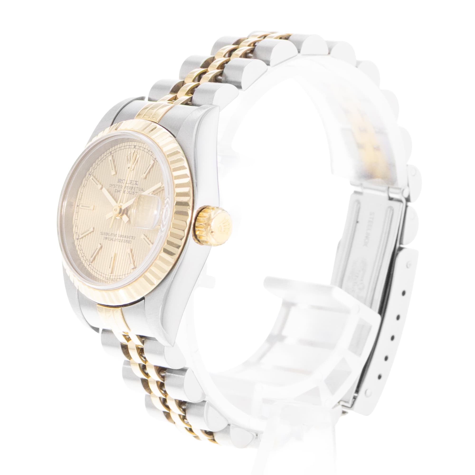 Rolex Datejust 26 79173 Champagne Steel Yellow Gold Ladies Watch