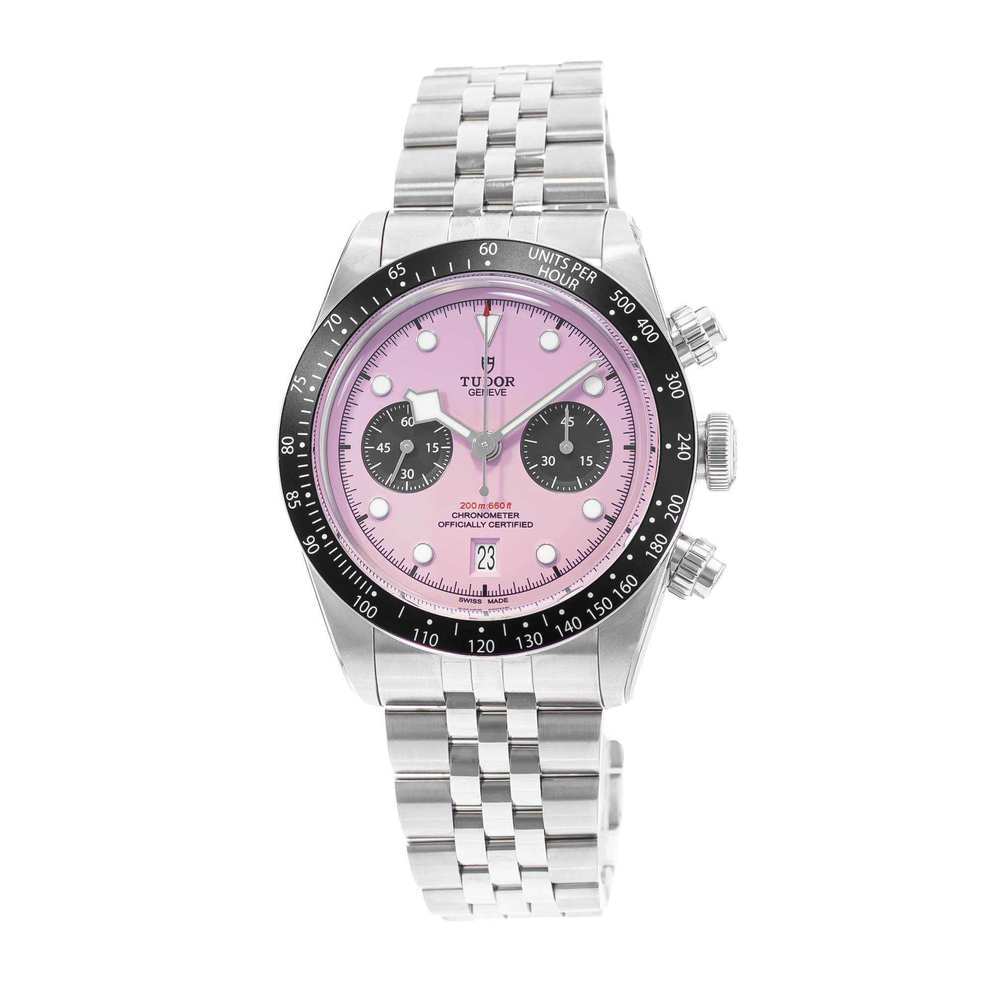Tudor Black Bay Chrono 79360N-0019 41mm Pink Steel Mens Watch Box Papers 2025