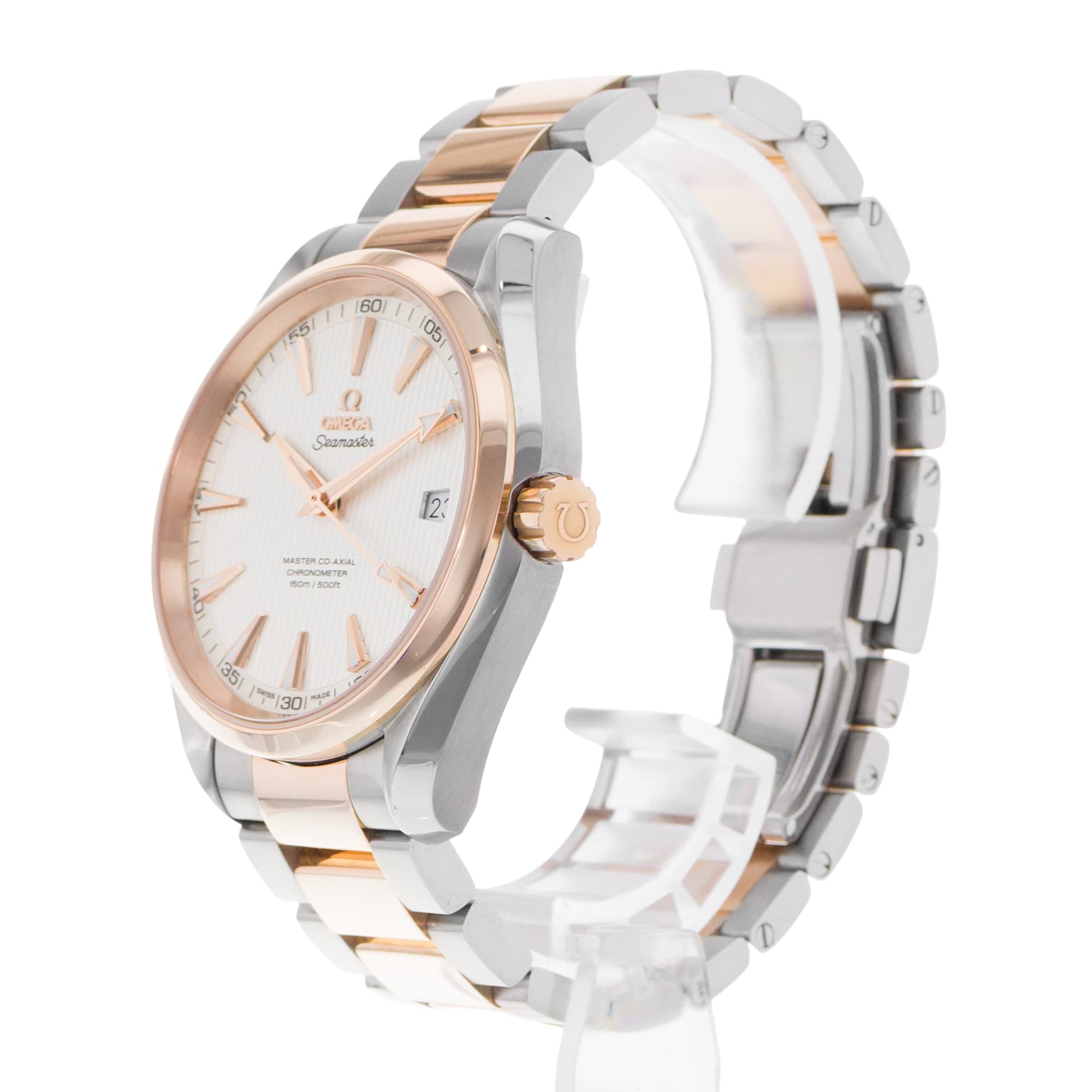 Omega Seamaster Aqua Terra 231.20.42.21.02.001 41mm Silver Steel 18k Rose Gold