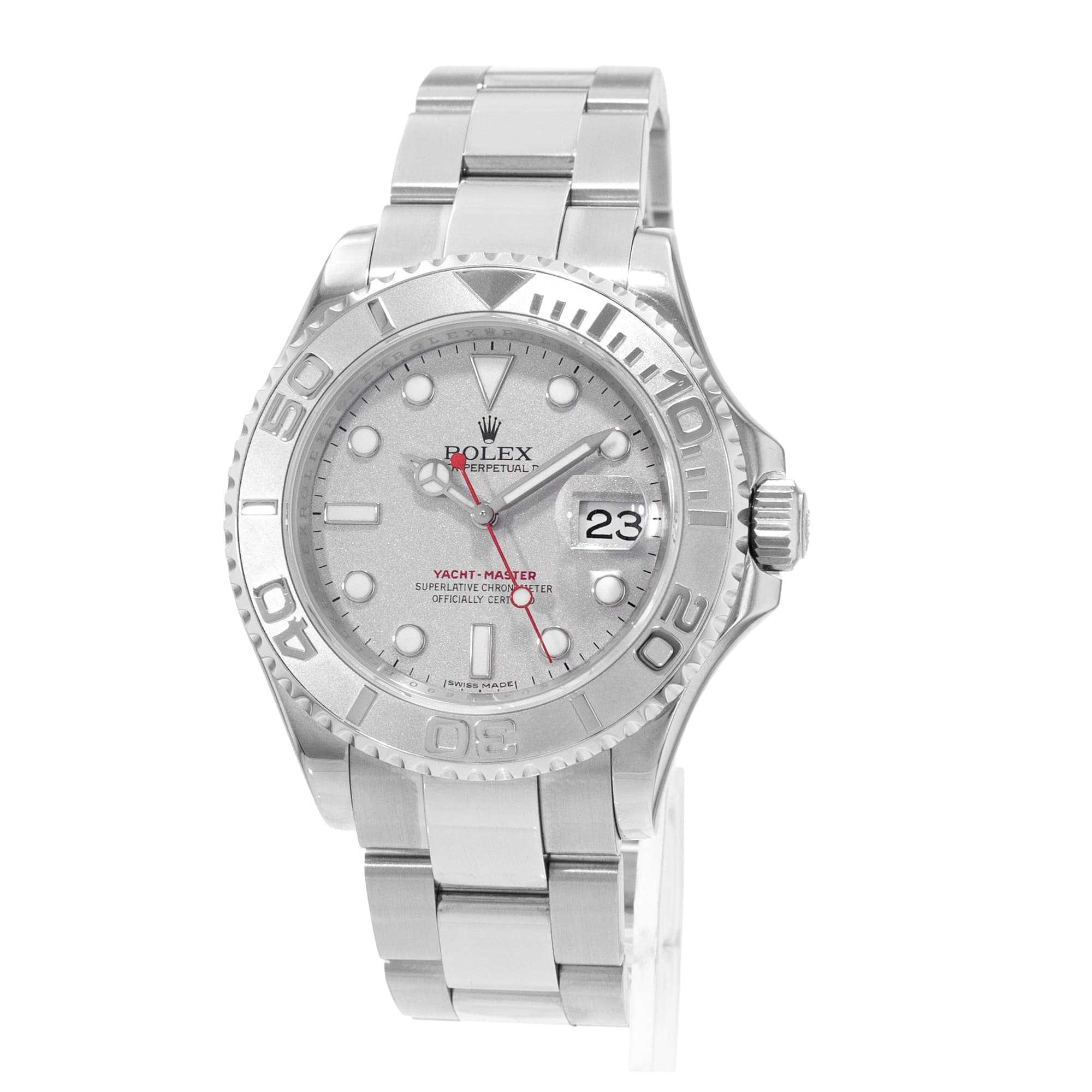 Rolex Yacht-Master 40 16622 Silver Dial Steel Automatic Mens Watch Card 2011