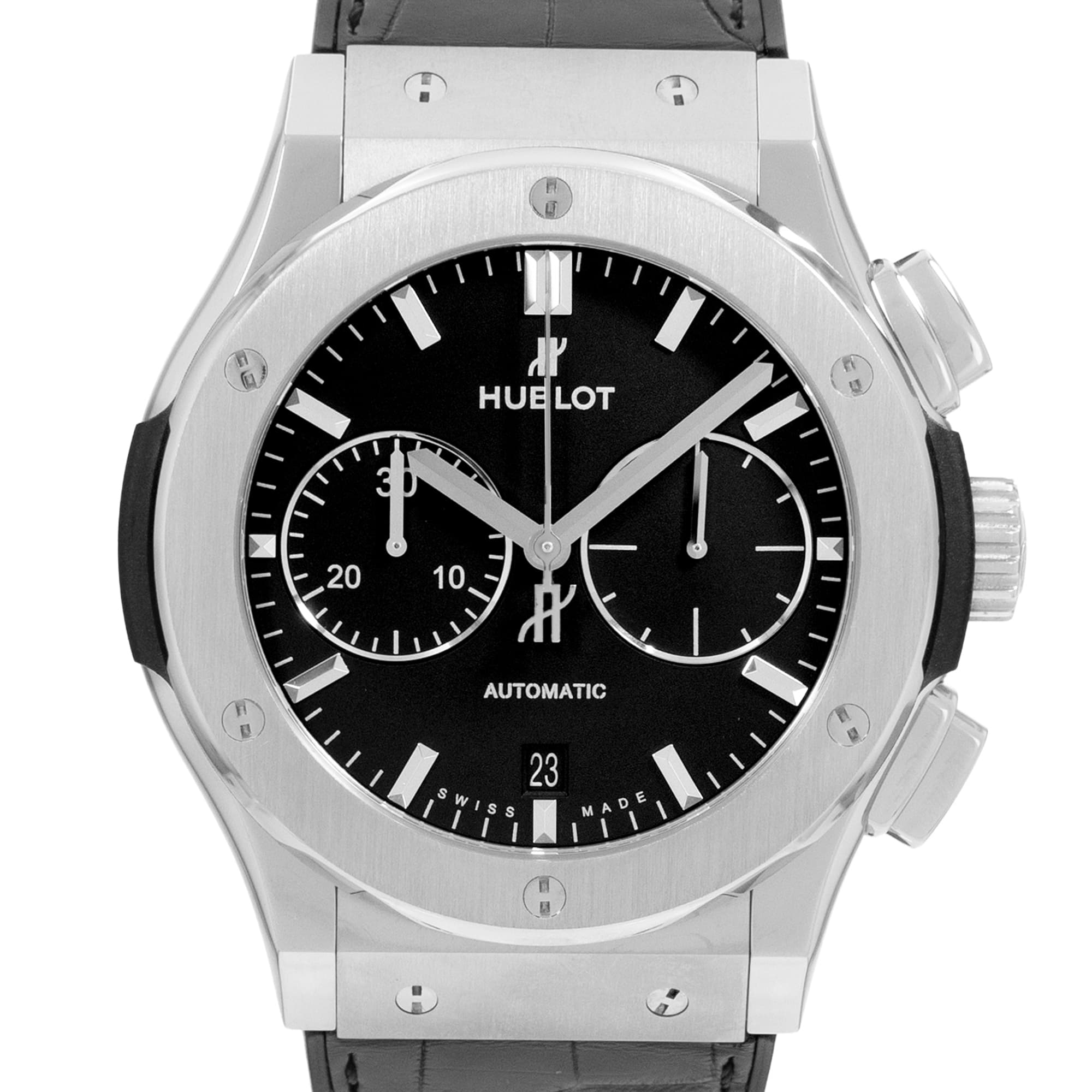 Hublot Classic Fusion Chronograph 521.NX.1170.LR 45mm Black Titanium Mens Watch