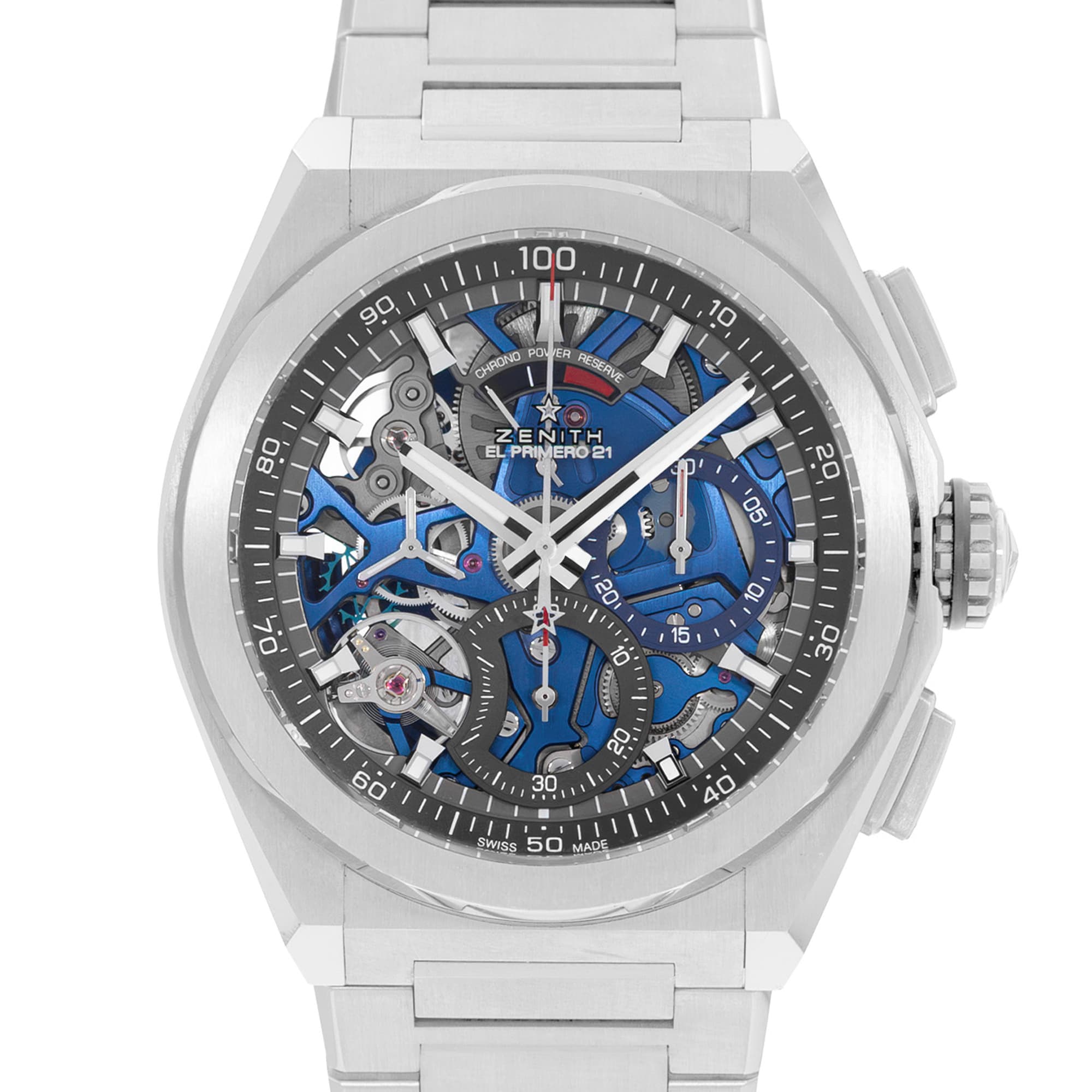 Zenith Defy El Primero 95.9002.9004/78.M9000 44mm Skeleton Titanium Mens Card