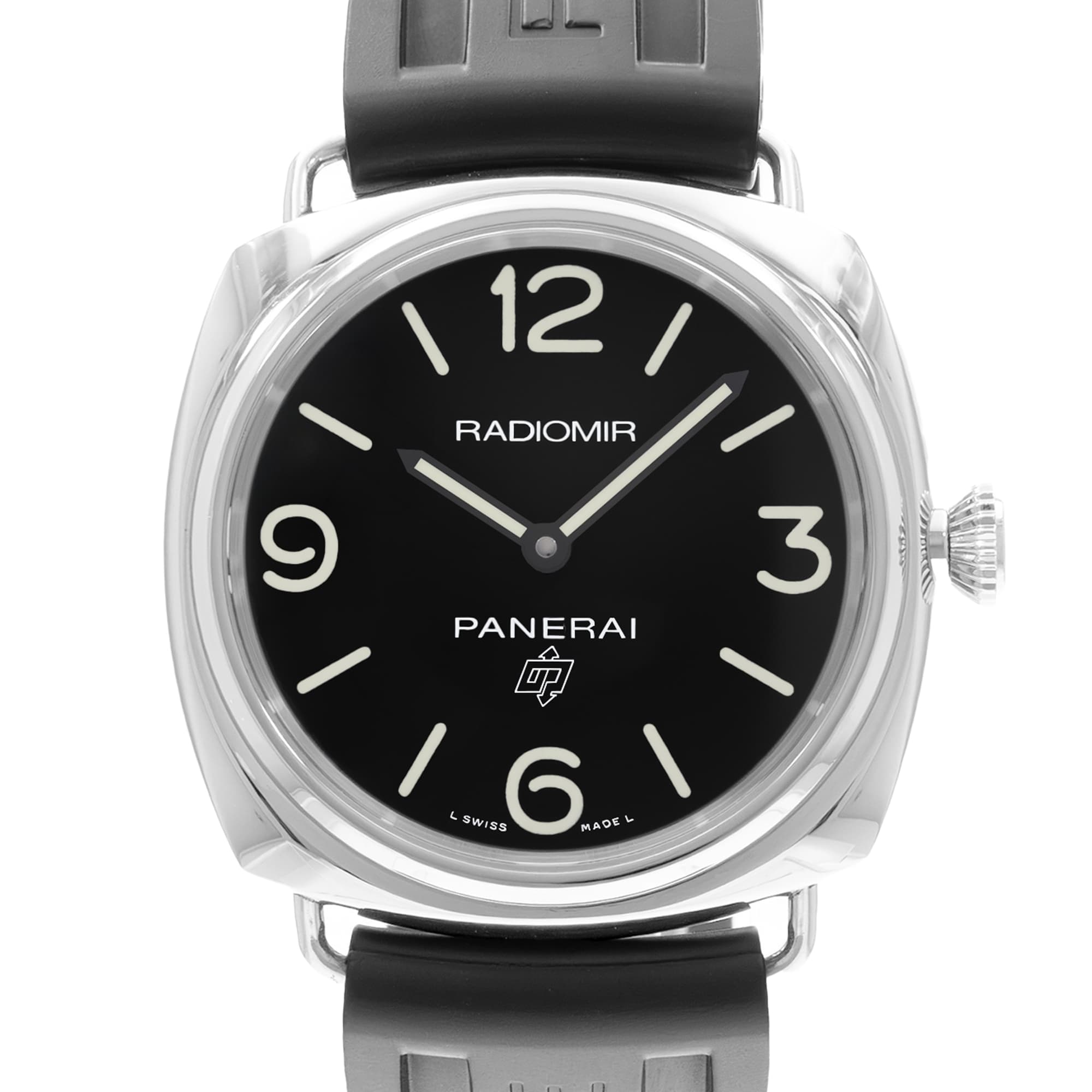 Panerai Radiomir PAM00753 45mm Black Dial Steel Rubber Mens Watch
