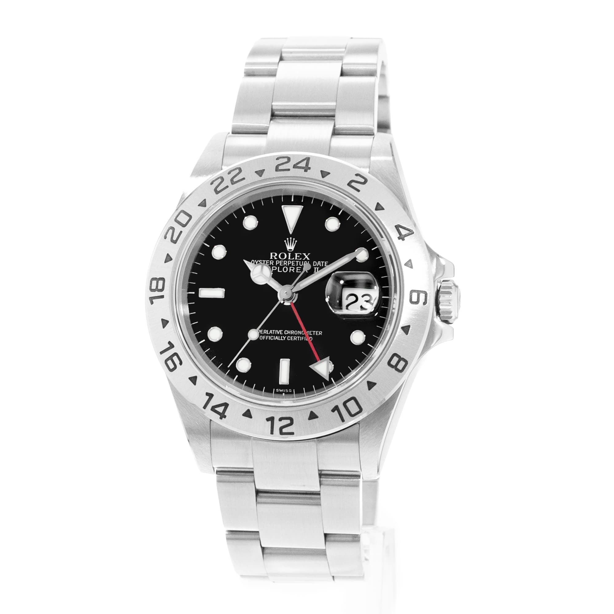 Rolex Explorer II 16570 40mm Black Dial Steel Automatic Mens Watch Papers 2006
