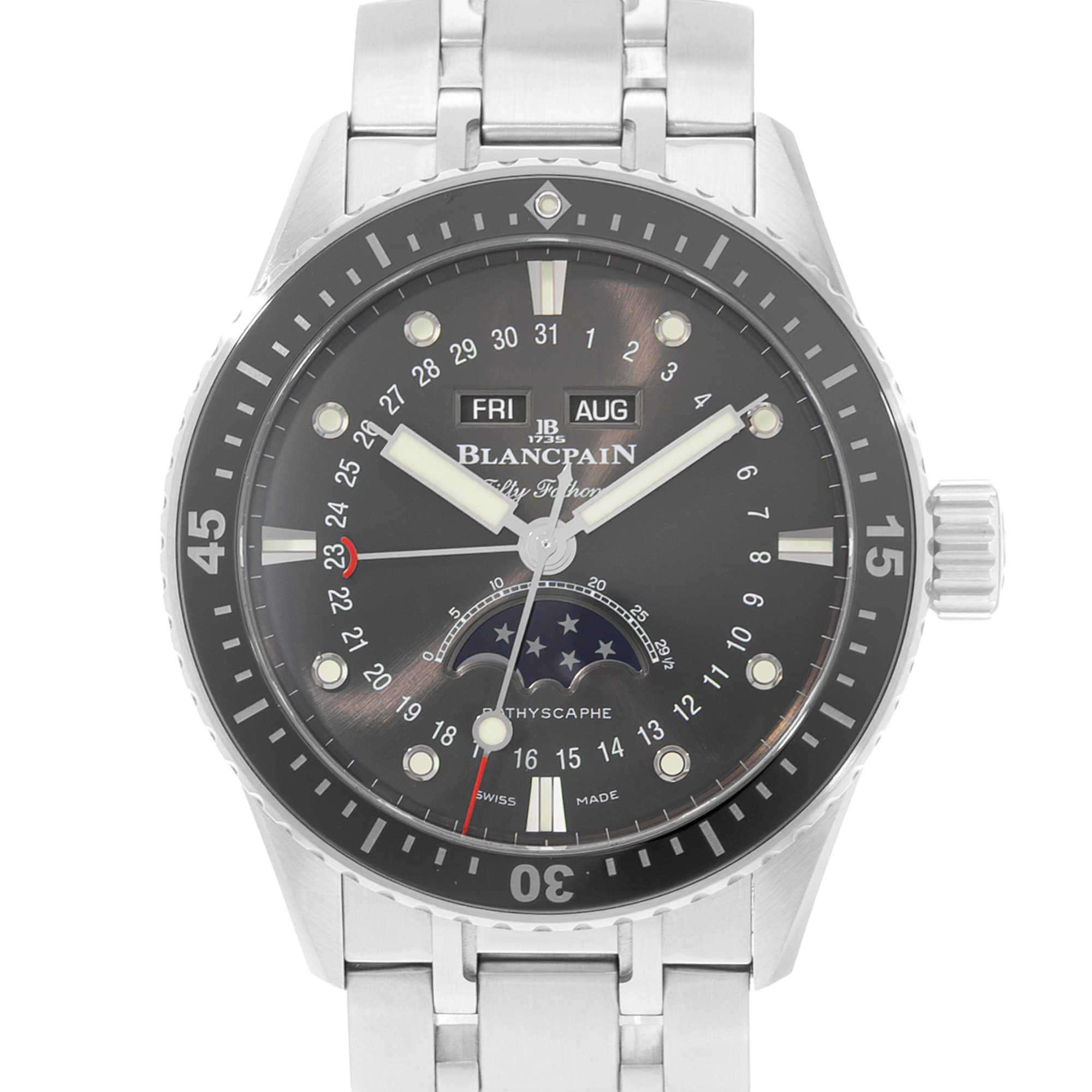 Blancpain Fifty Fathoms Bathyscaphe 5054-1110-70B 43mm Mens Watch Card 2021