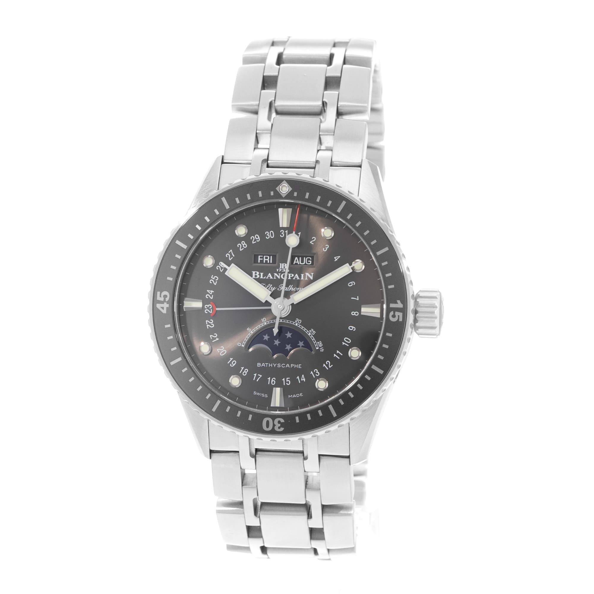 Blancpain Fifty Fathoms Bathyscaphe 5054-1110-70B 43mm Mens Watch Card 2021