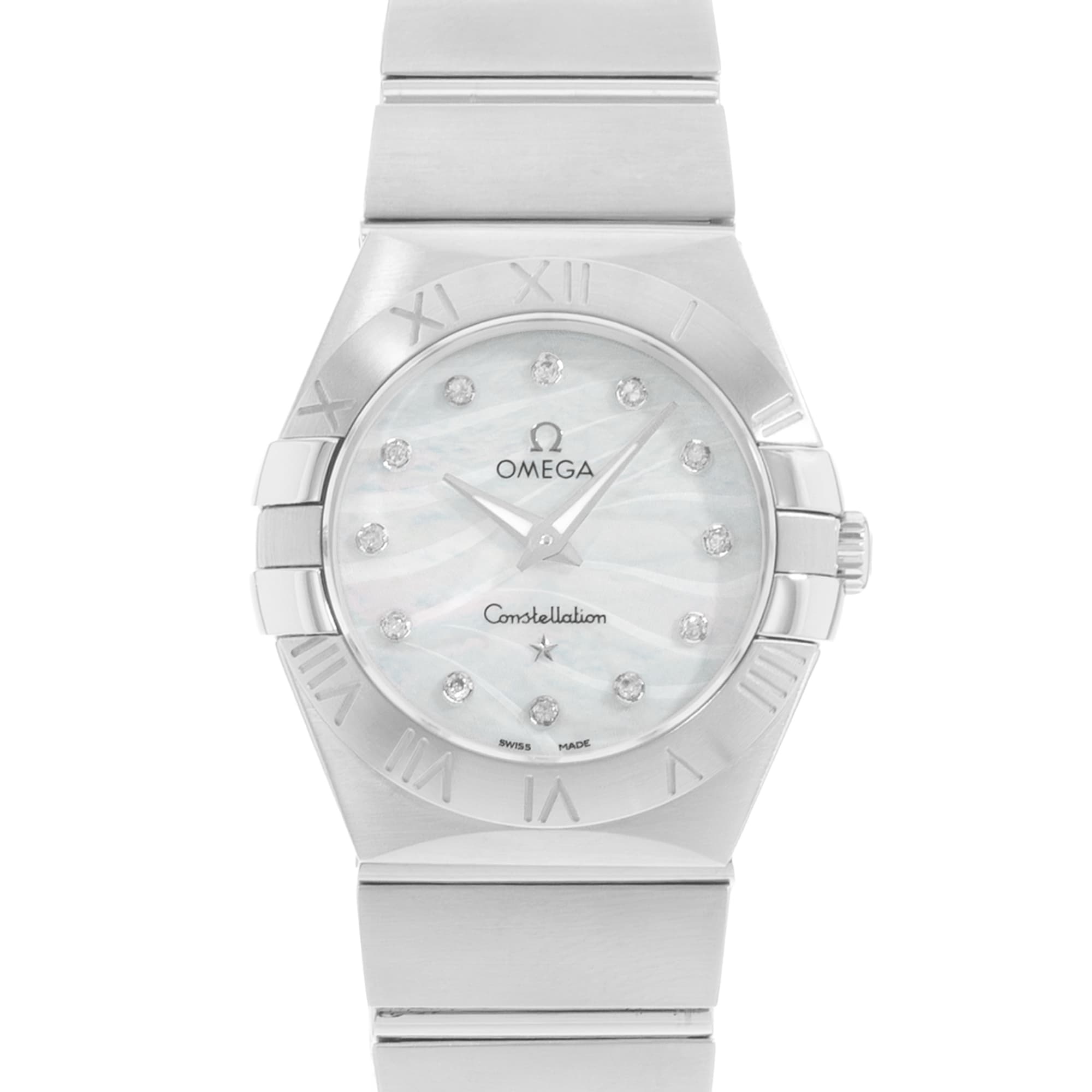 Omega Constellation 123.10.27.60.55.003 27mm MOP Dial Steel Ladies Watch