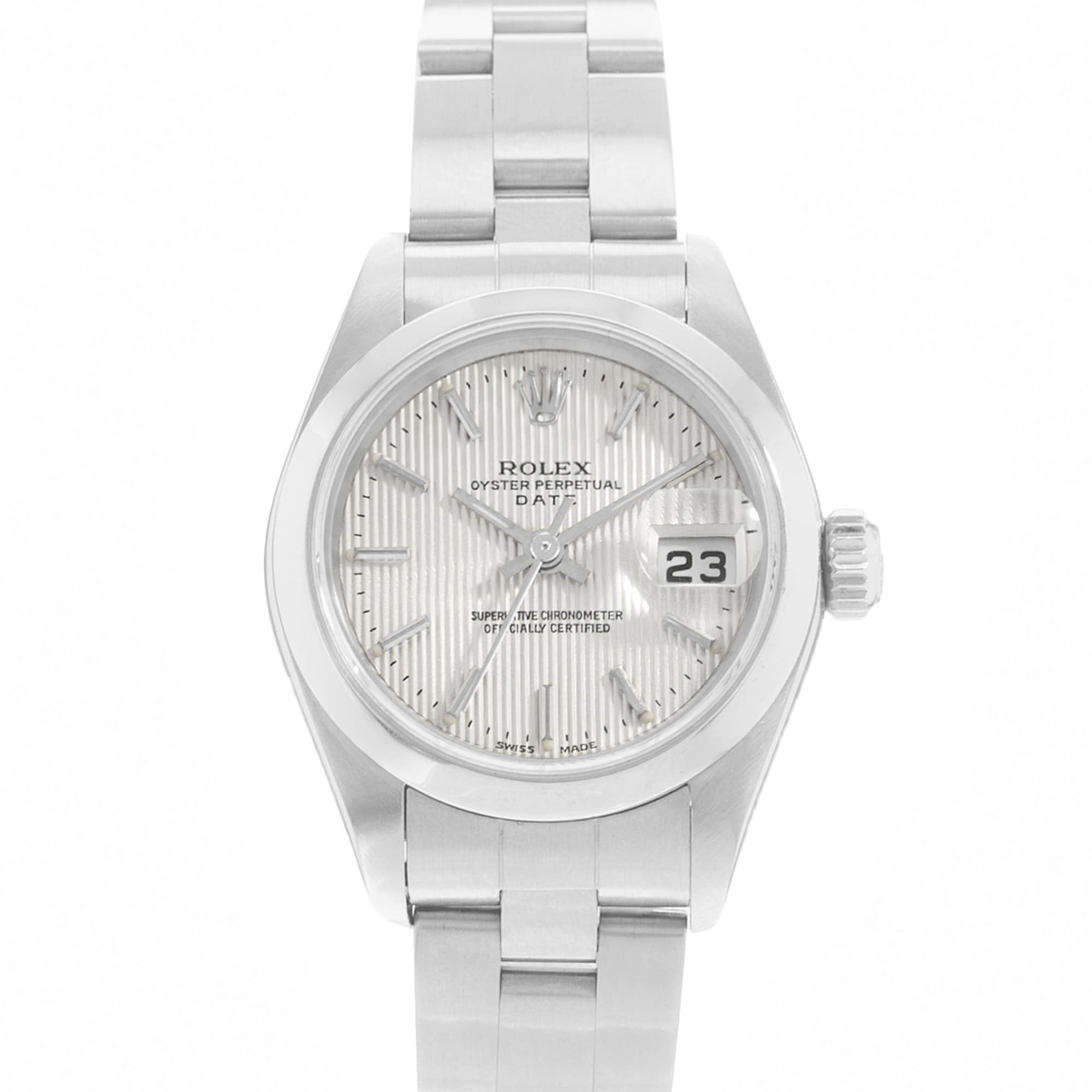Rolex Datejust 26 79160 Silver Index Dial Steel Oyster Ladies Watch Papers