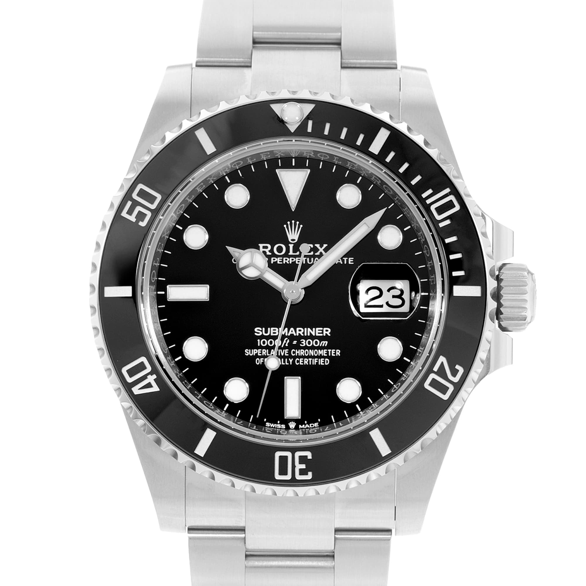 Rolex Submariner Date 126610 41mm Black Dial Steel Mens Watch Card