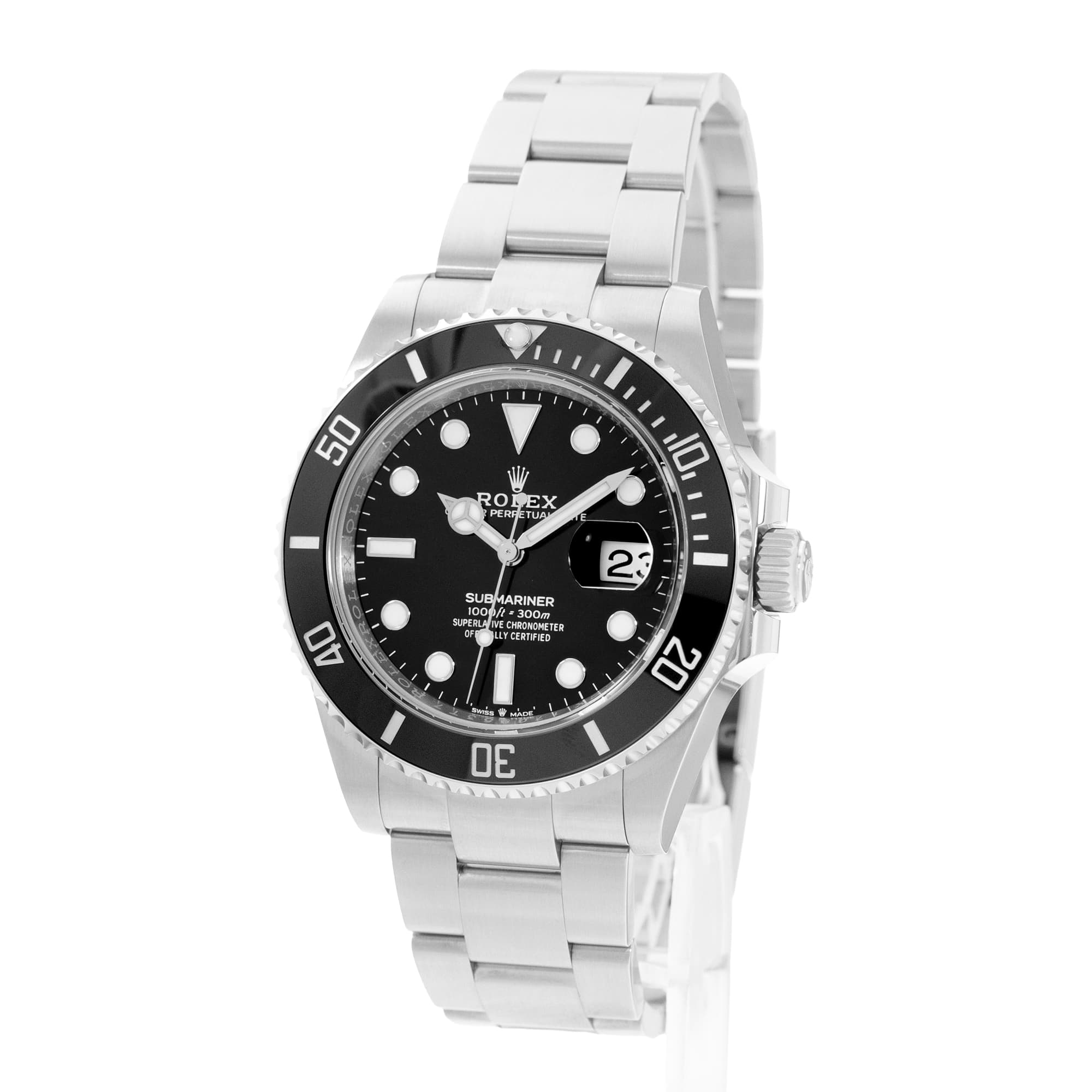 Rolex Submariner Date 126610 41mm Black Dial Steel Mens Watch Card