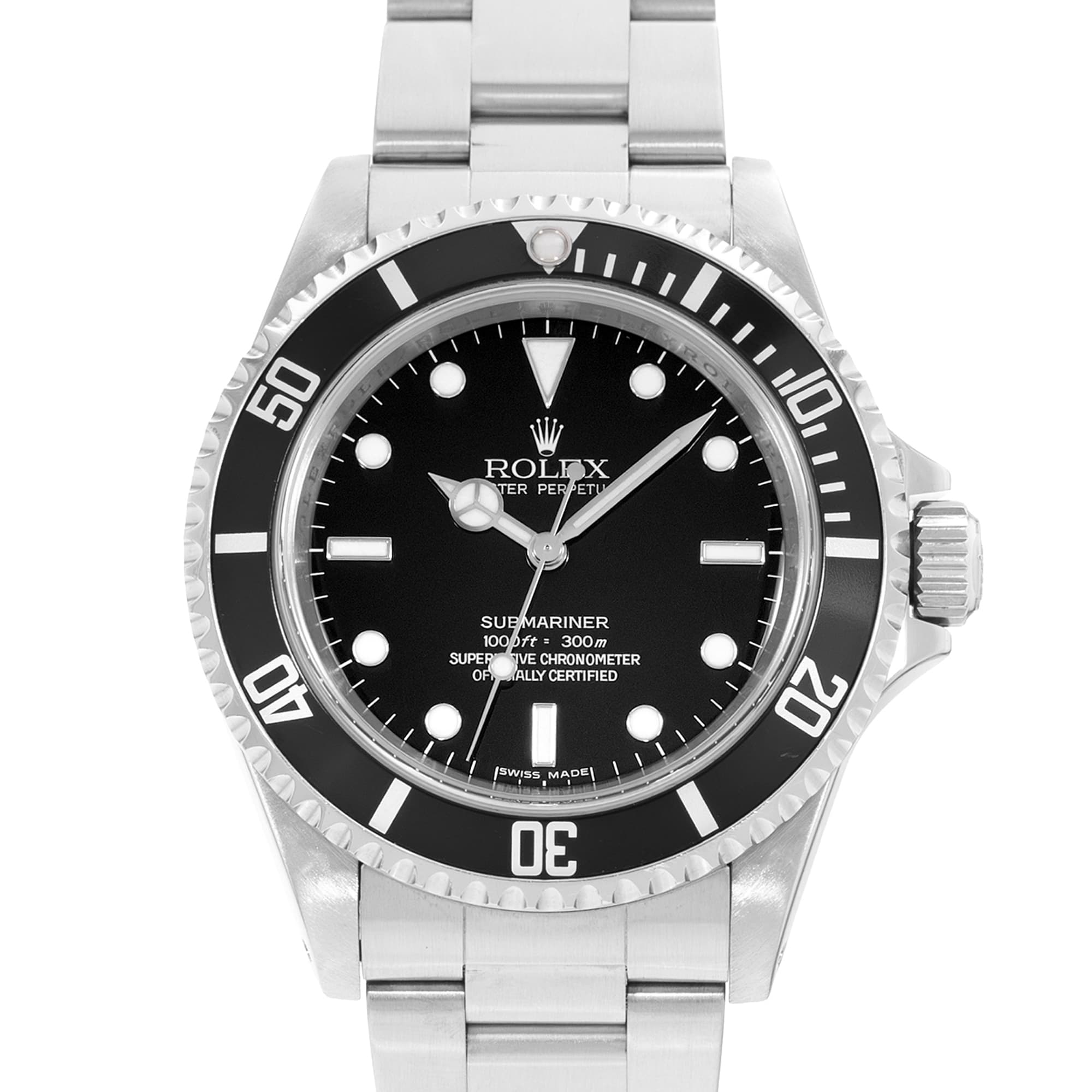 Rolex Submariner No Date 14060 40mm Black Dial Steel Oyster Mens Watch