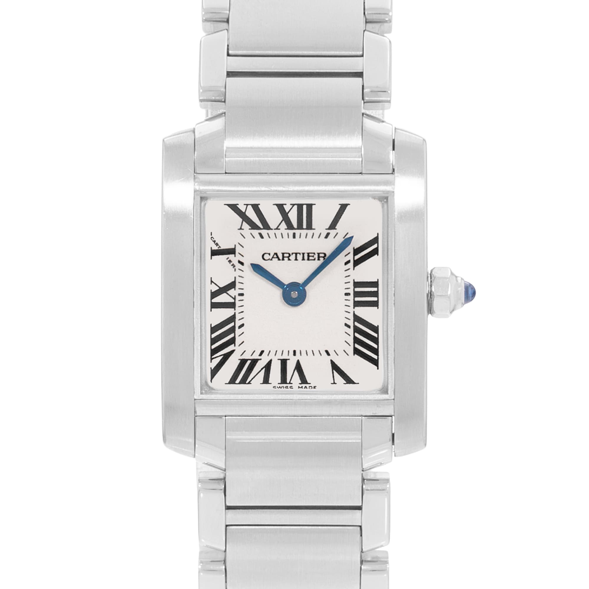 Cartier Tank Francaise W51008Q3 2384 20mm Small Steel Ladies Watch Box Papers