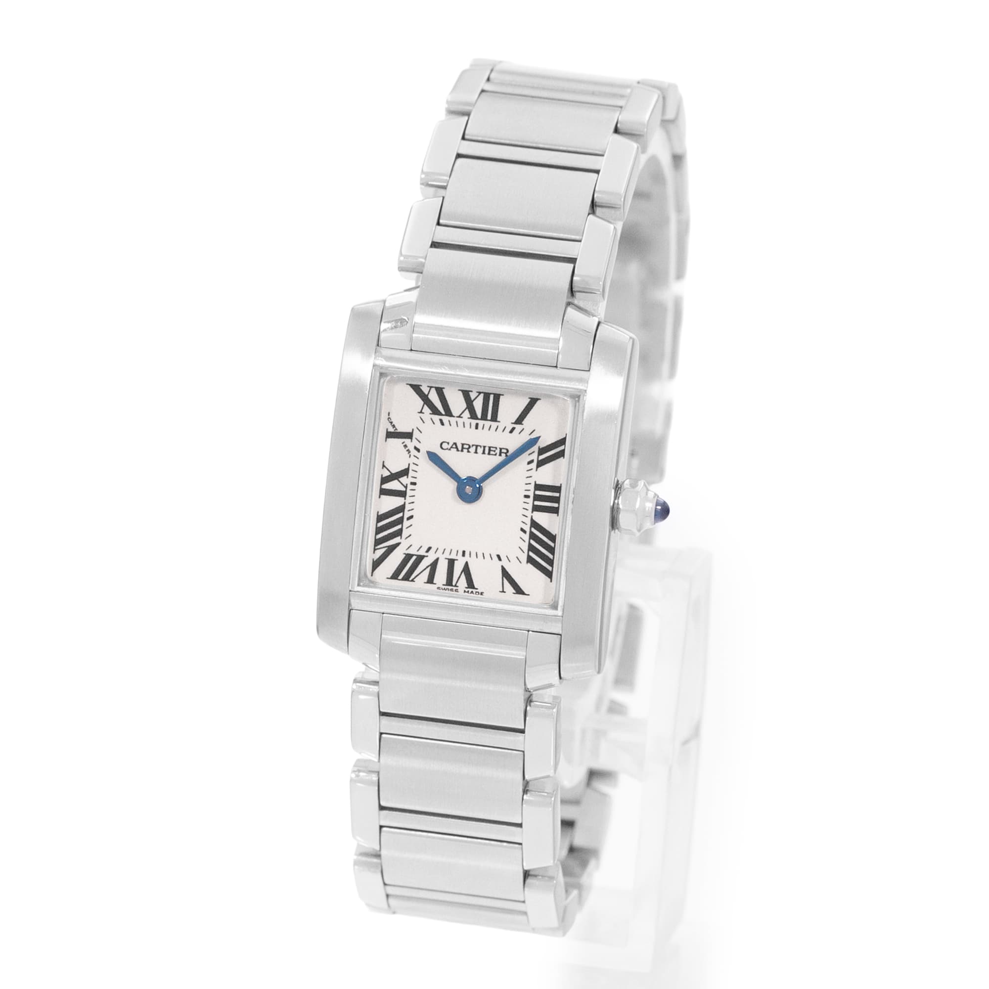 Cartier Tank Francaise W51008Q3 2384 20mm Small Steel Ladies Watch Box Papers