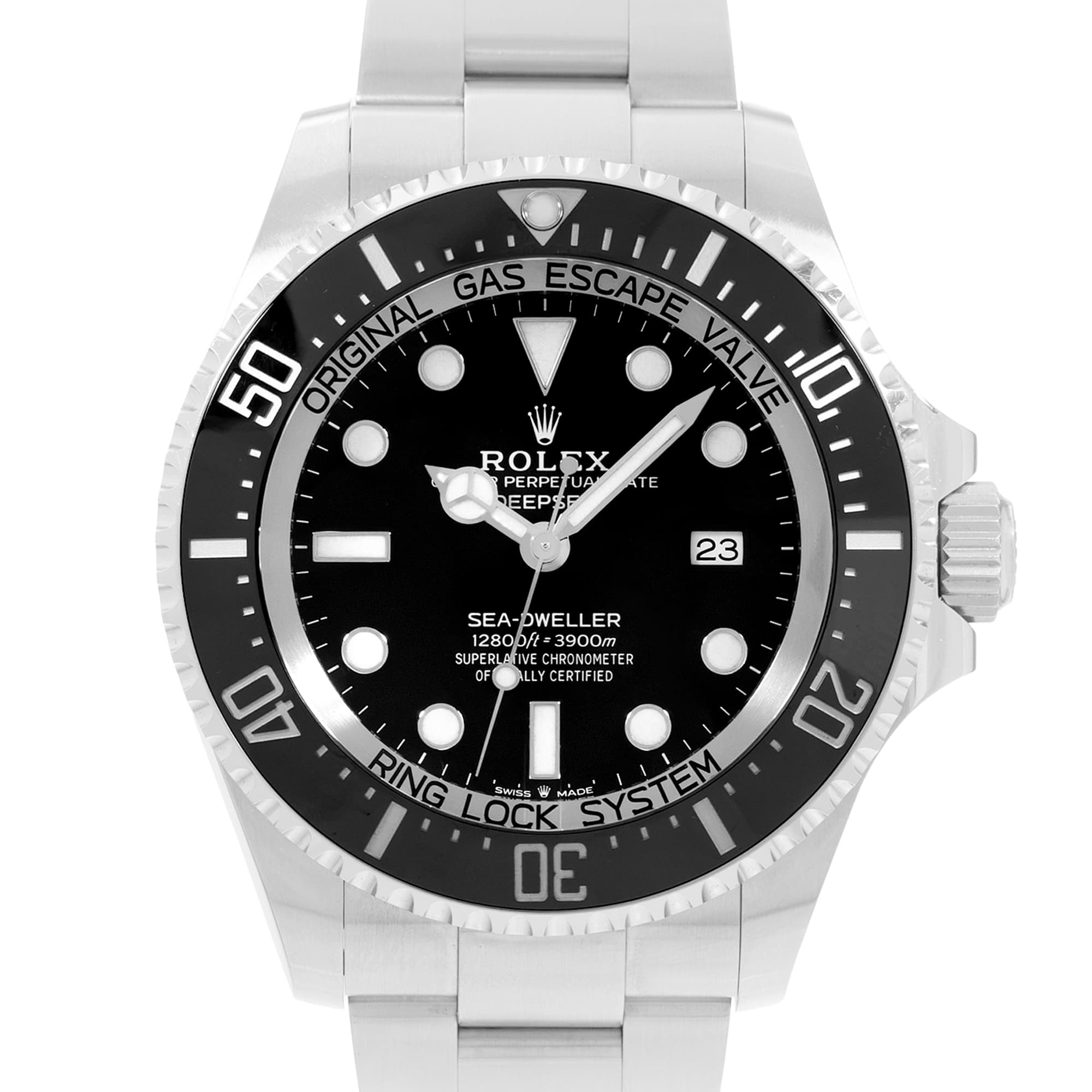 Rolex Sea-Dweller Deepsea 126660 44mm Black Steel Automatic Oyster Mens Watch