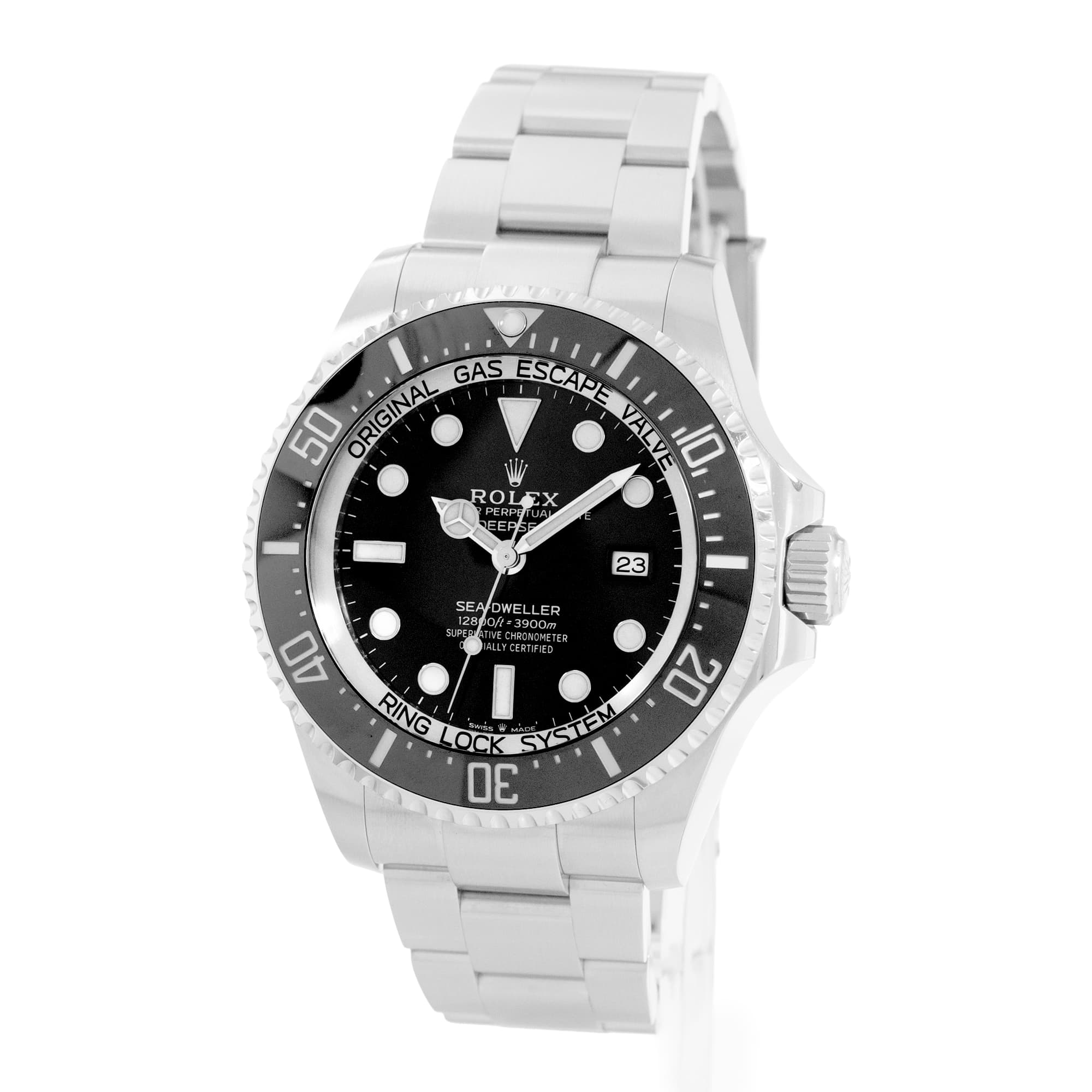 Rolex Sea-Dweller Deepsea 126660 44mm Black Steel Automatic Oyster Mens Watch