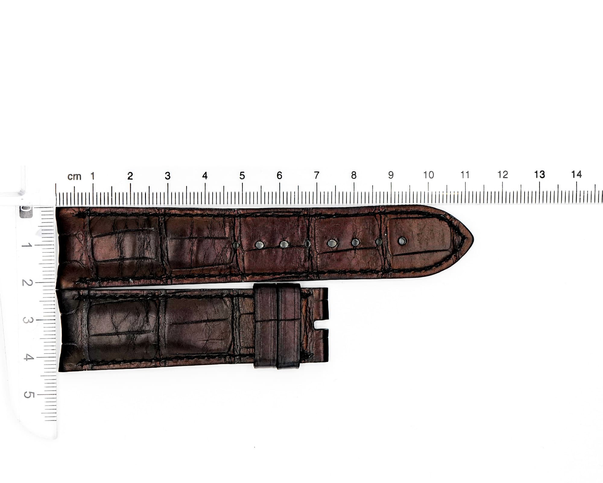 Vacheron Constantin factory Original Alligator Leather strap, Brown, 22 x 20mm