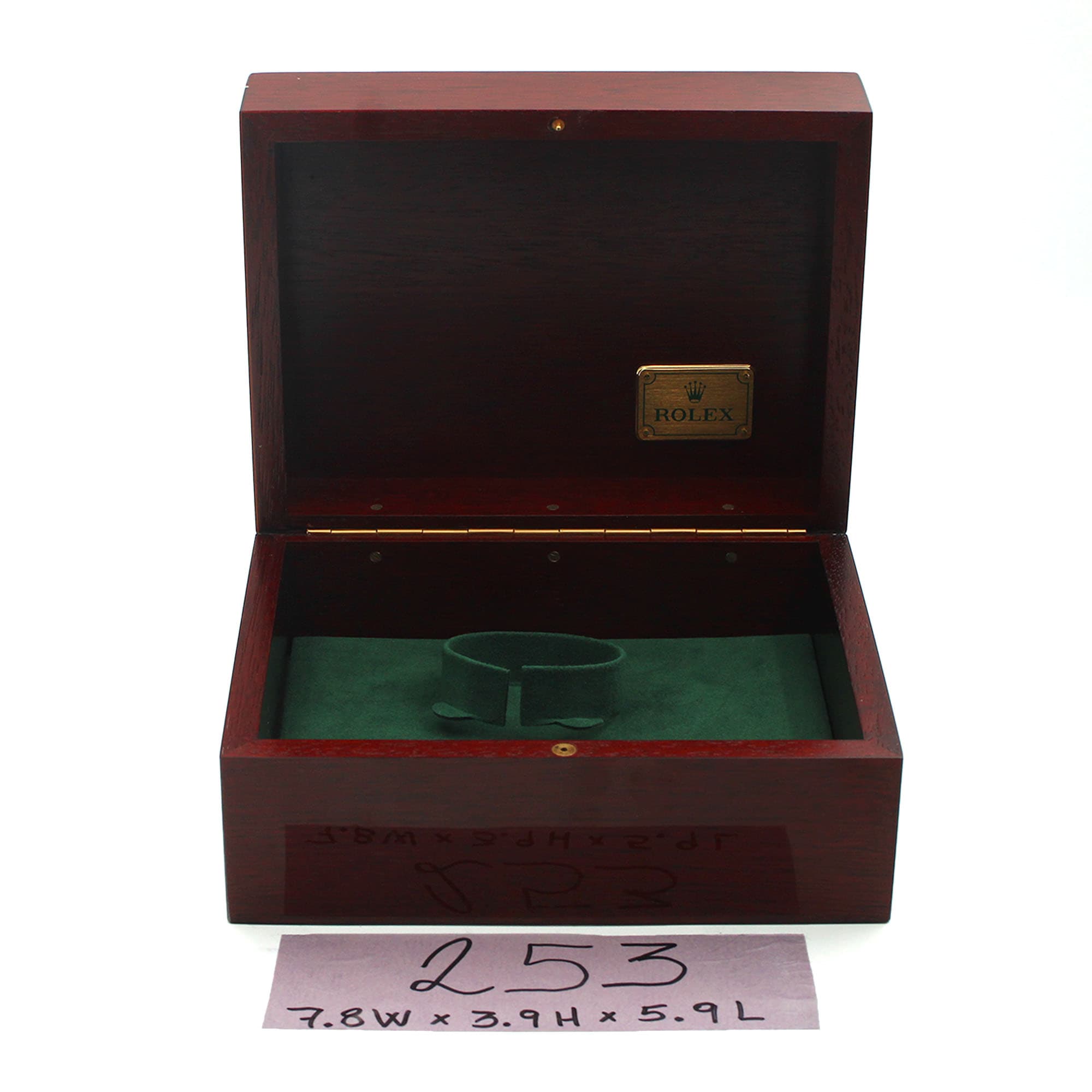 Box Rolex 7.8W x 3.9H x 5.9L