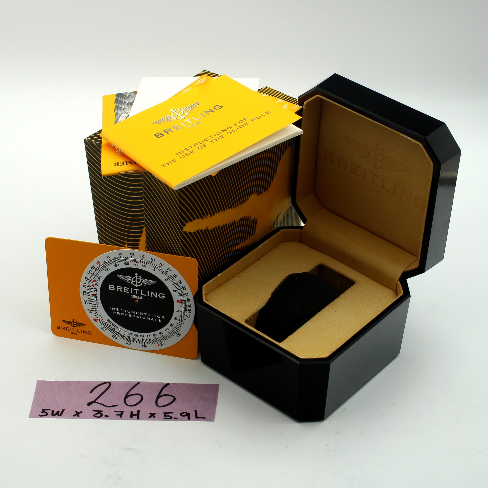 Box Breitling 5W x 3.7H x 5.9L Generic pillow