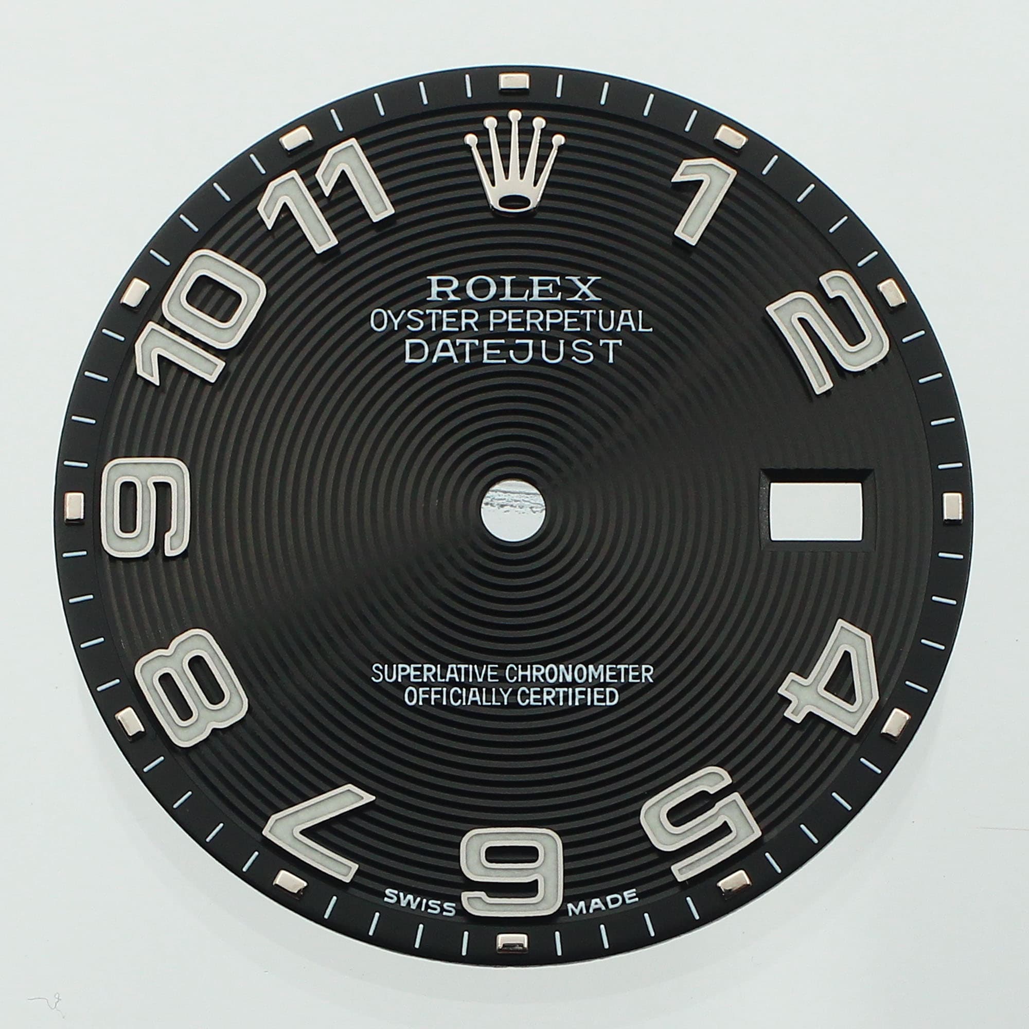 dial Steel 36 for Rolex Black