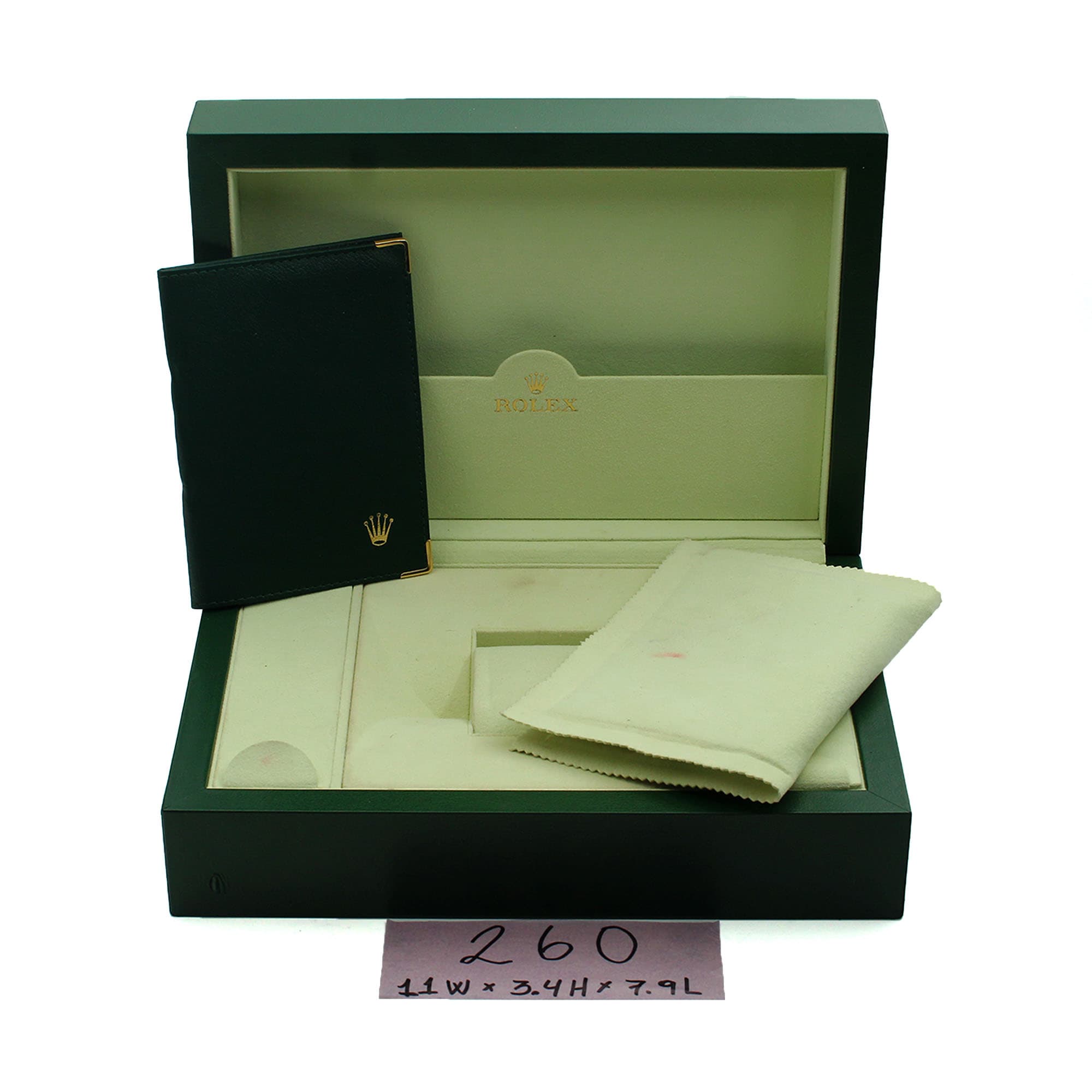 Box Rolex 11W x 3.4H x 7.9L