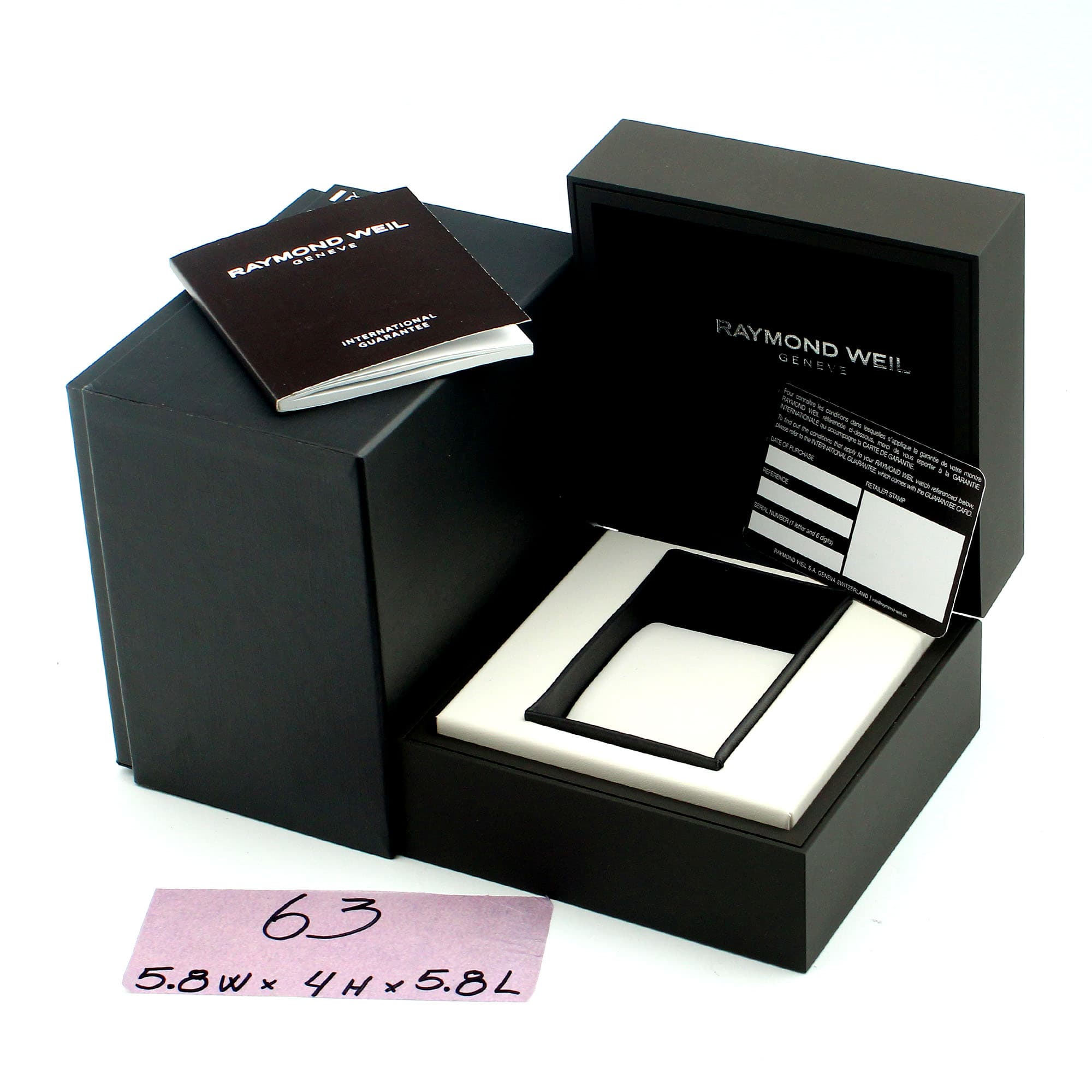 Box Raymond Weil 5.8W x 4H x 5.8L