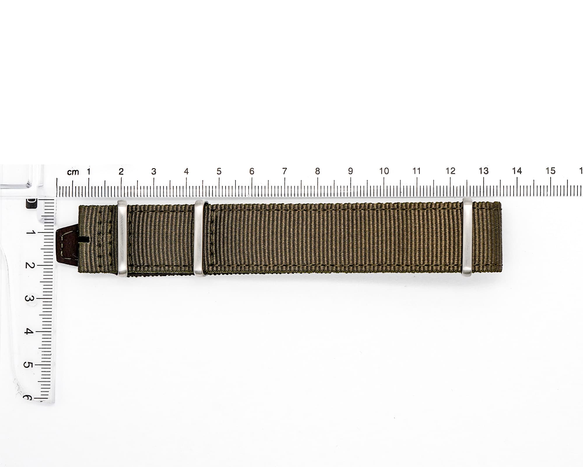 Factory Original Nylon IWC strap, Olive green, 20x20mm