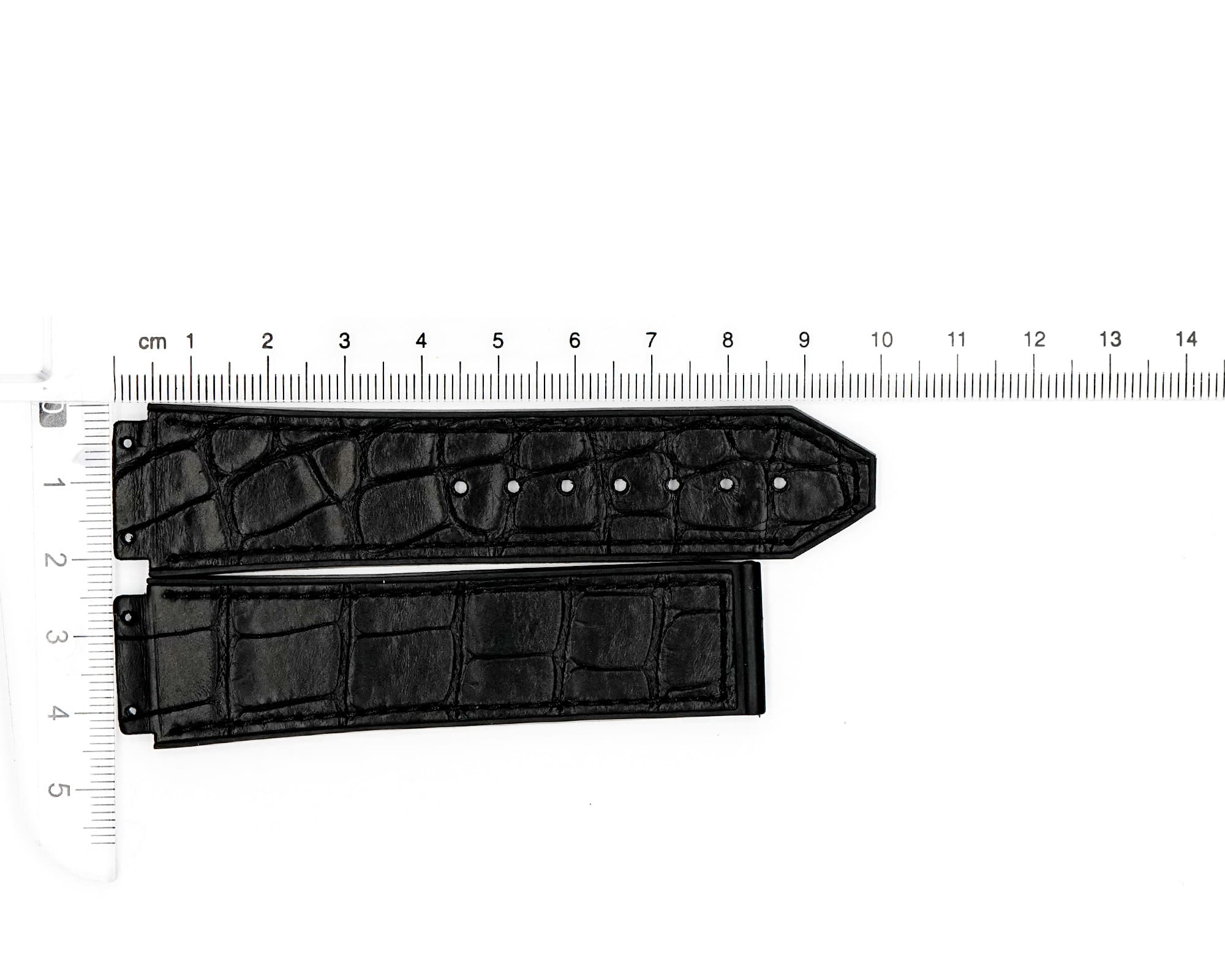 Factory Original Rubber Hublot strap, Black, 22x20mm