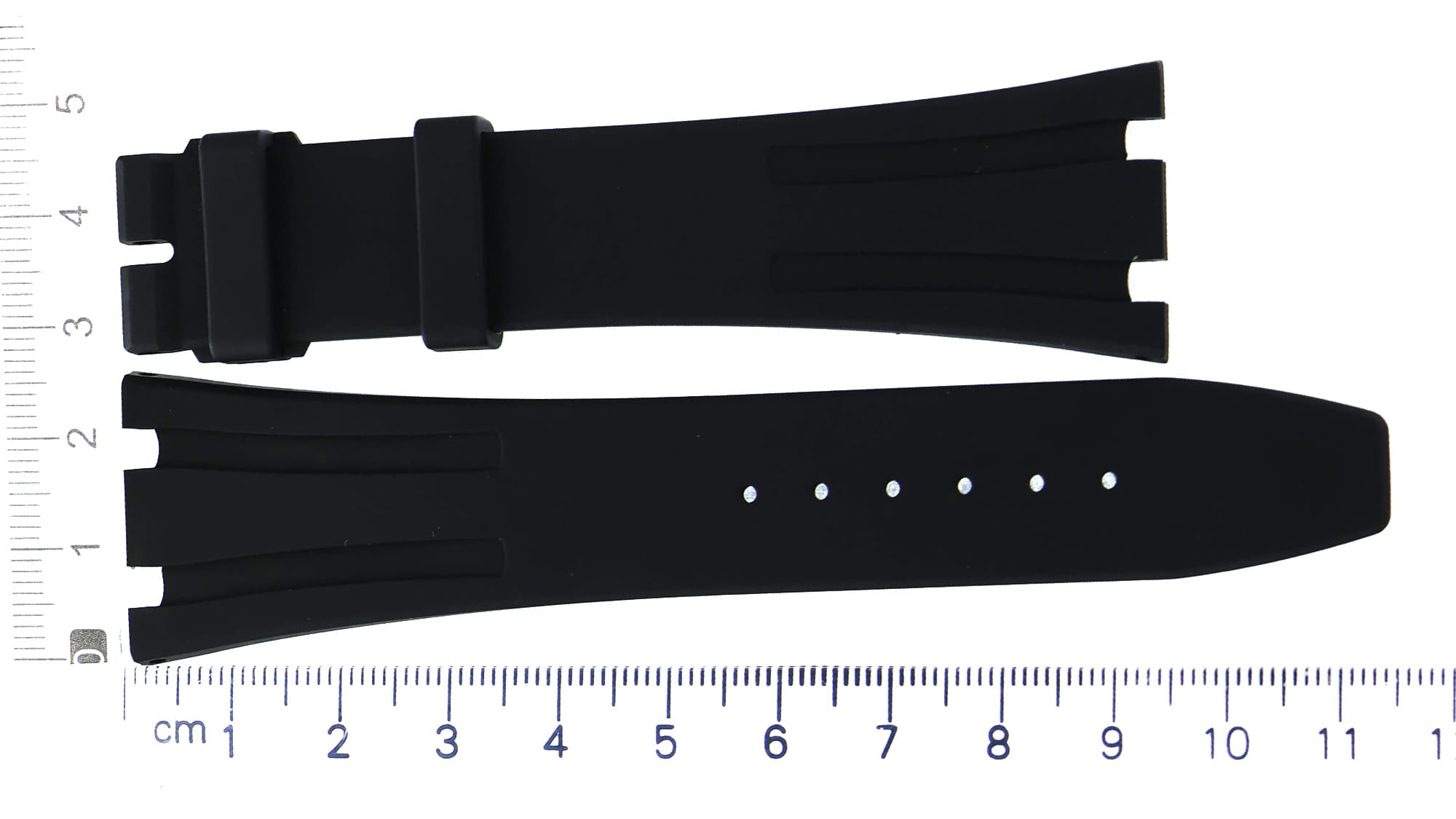 Unworn factory Audemars Piguet black rubber strap 26x18mm