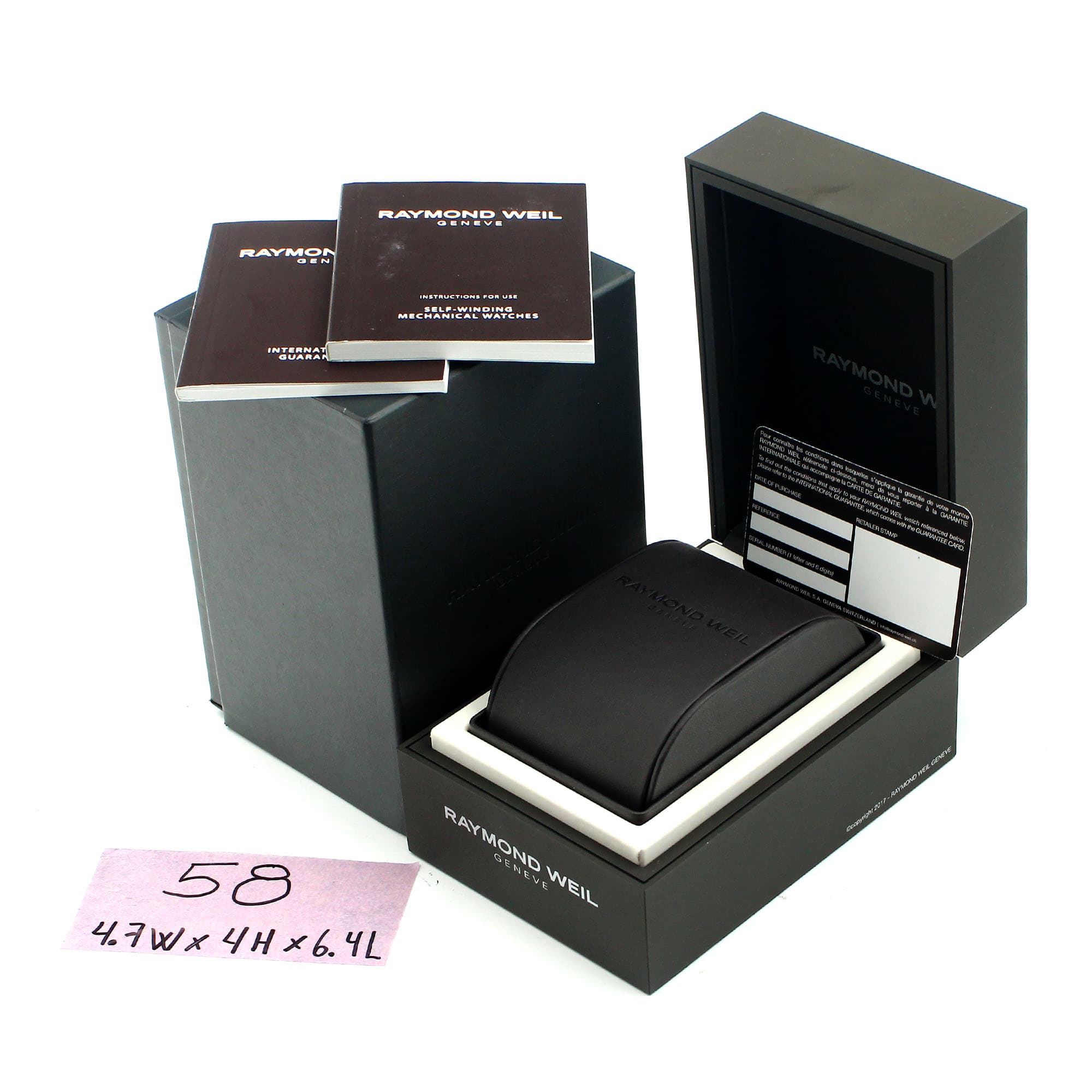 Box Raymond Weil 4.7W x 4H x 6.4L