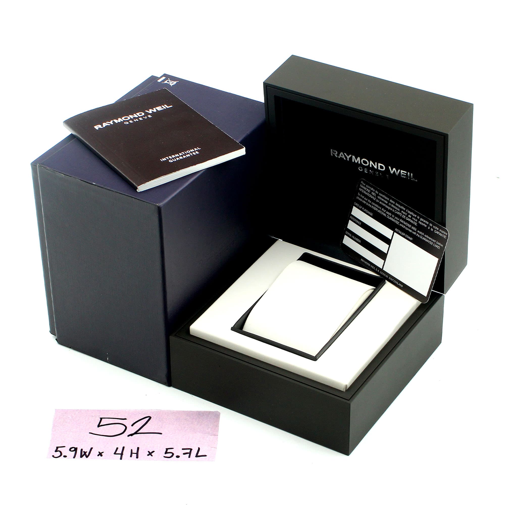 Box Raymond Weil 5.9W x 4H x 5.7L