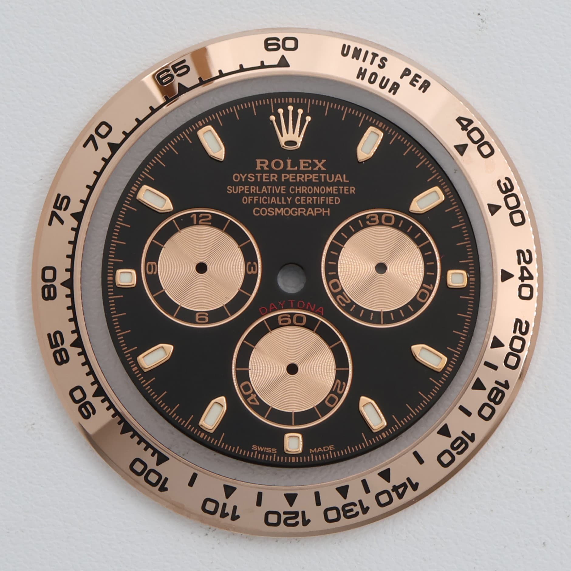 dial Daytona rose gold for Rolex Factory original bezel and black