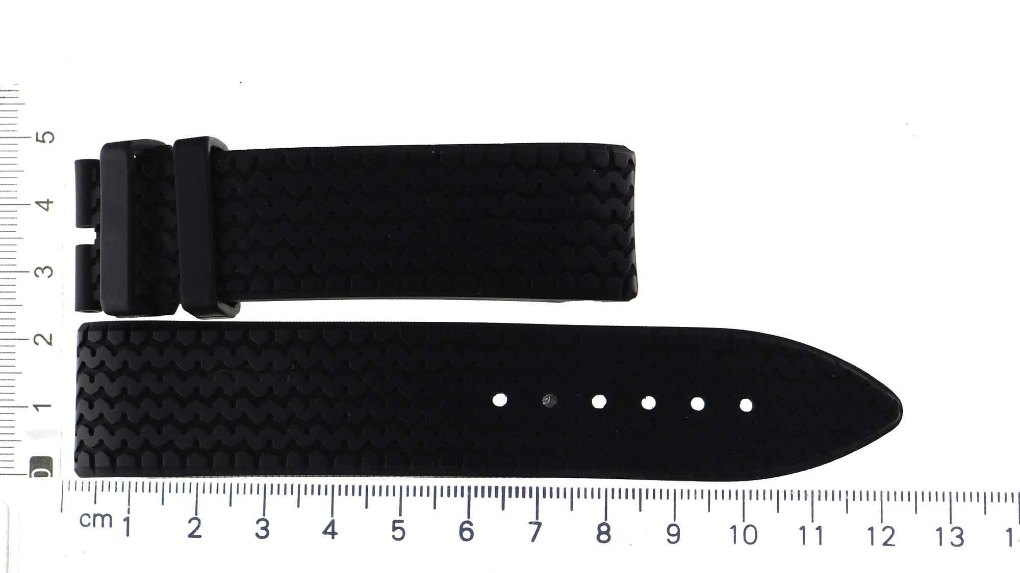 Original factory black rubber Chopard strap 23 x 22.5 tire Mille Miglia