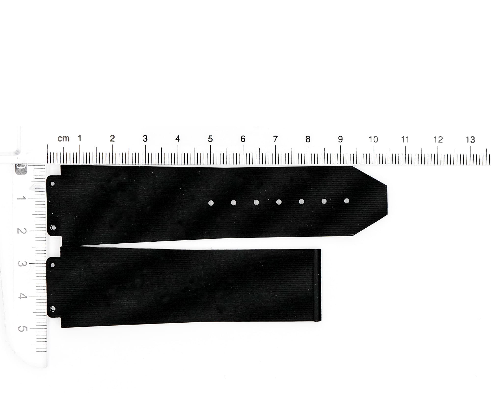 Factory Original Rubber Hublot strap, Black, 25x22mm