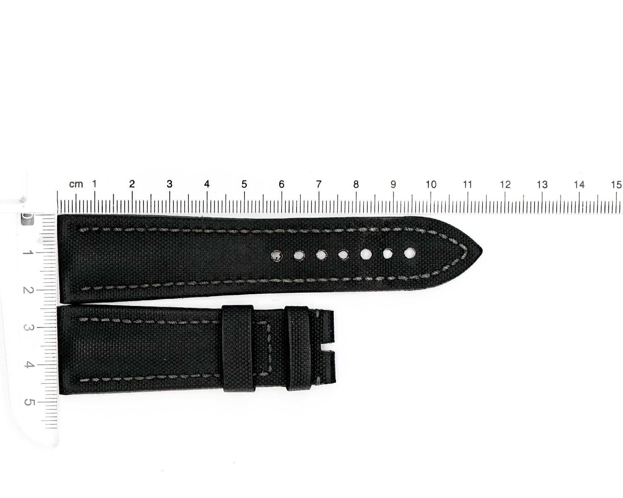 Used Factory original Rubber Blancpain strap, 24mm x 20mm, Black