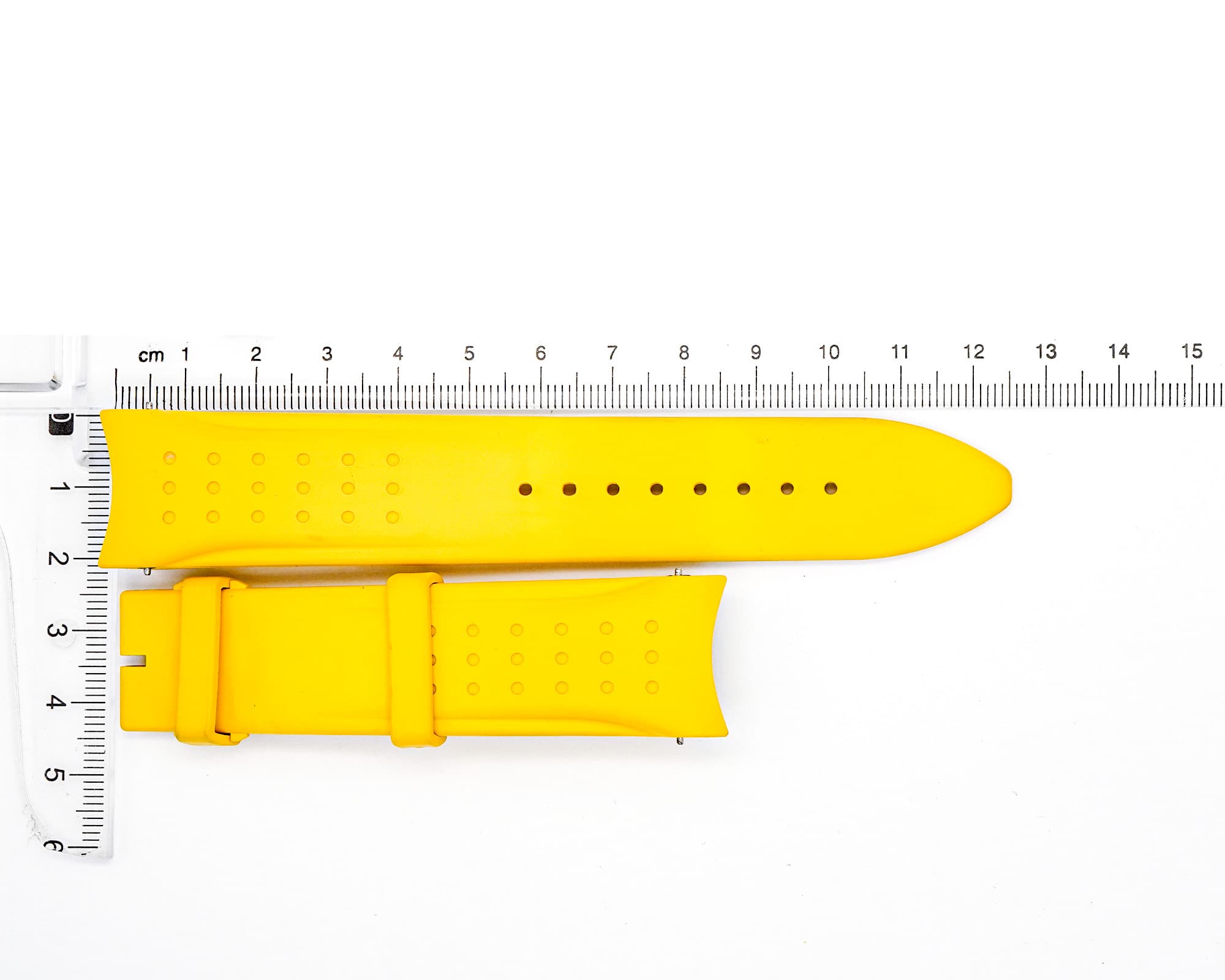 Factory Original Rubber Jaeger-LeCoultre strap, Yellow, 22x20mm