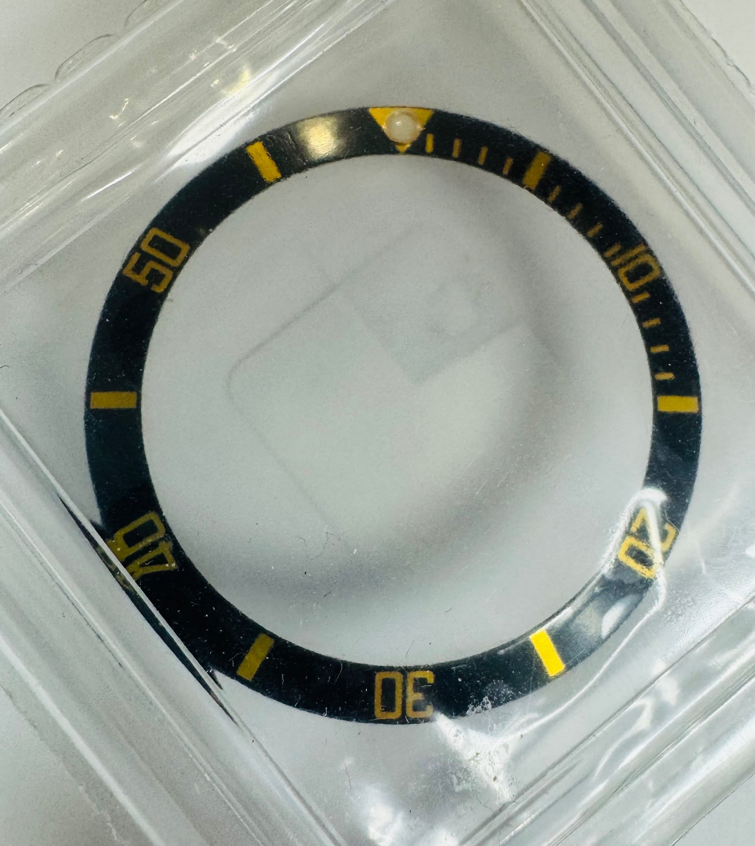 Aluminum factory sealed Rolex black insert for Submariner