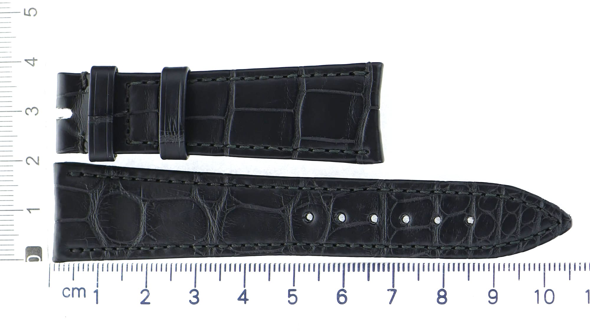 Unworn factory original Audemars Piguet gray light black leather strap 20x16mm