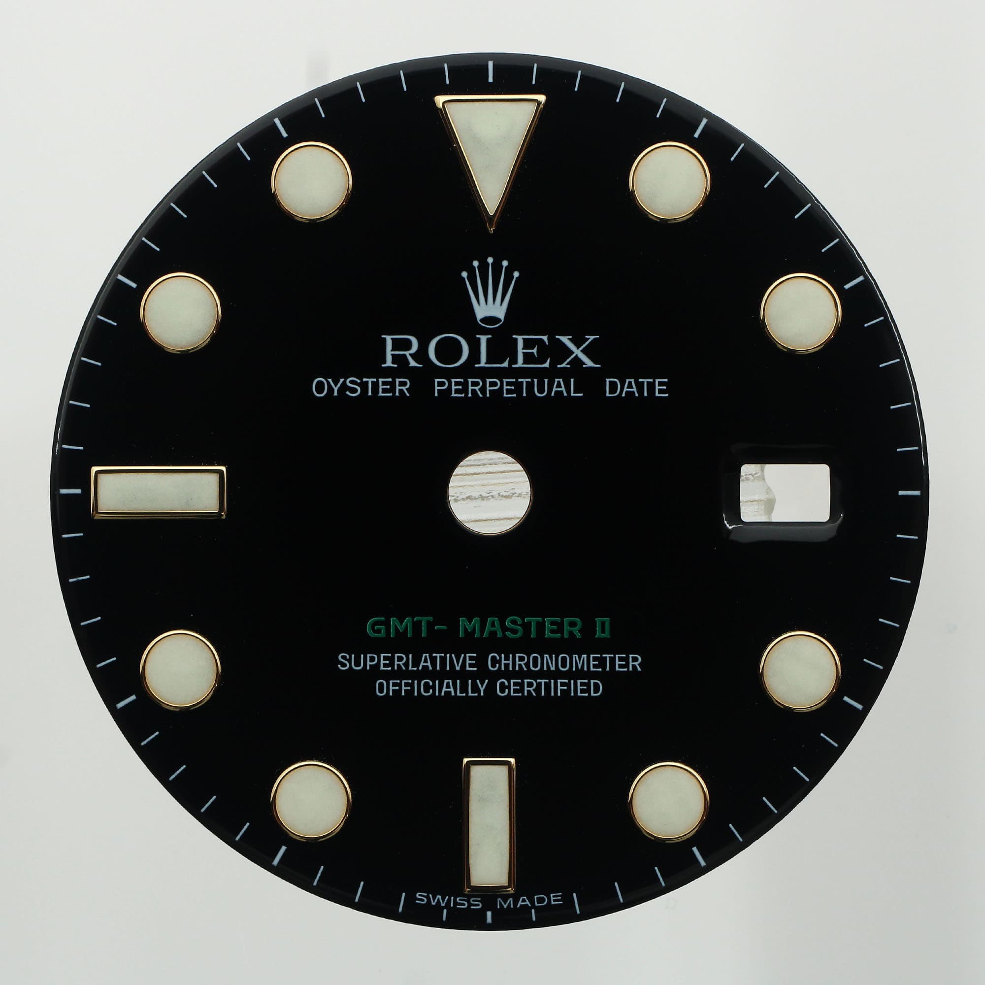 Black dial luminous dots for Rolex GMT-Master II 40mm Black GMT