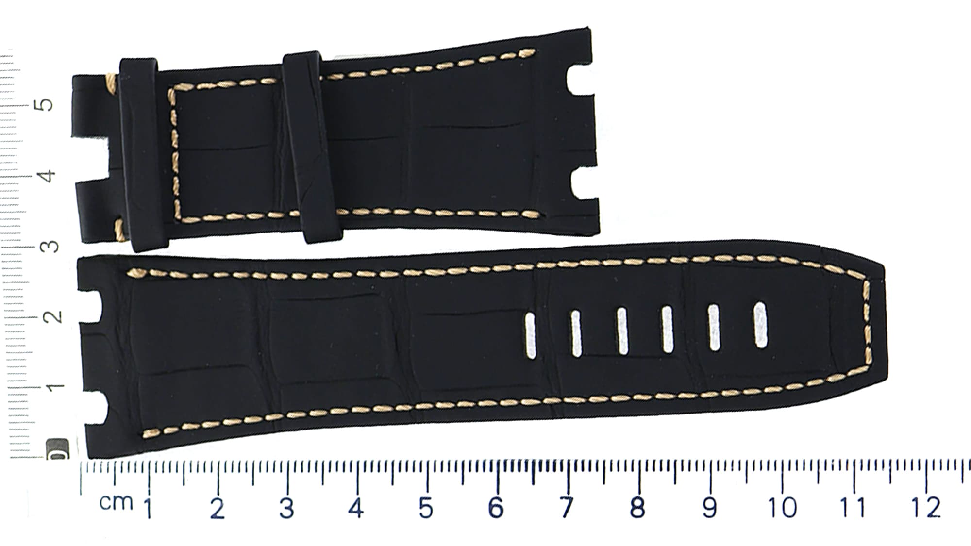 Unworn factory Audemars Piguet black leather strap 20x16mm