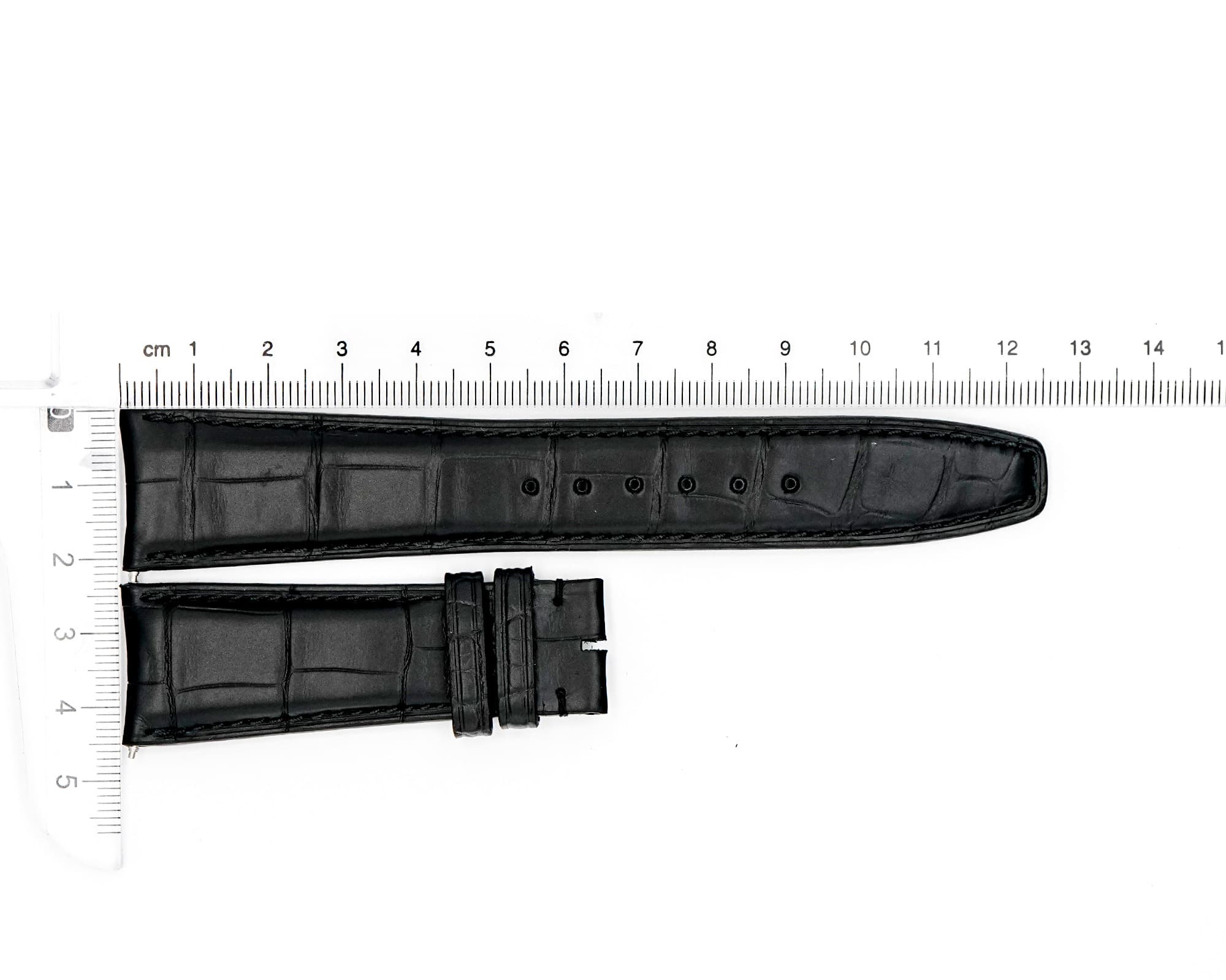 Factory Original Leather IWC strap, Black, 22x18mm