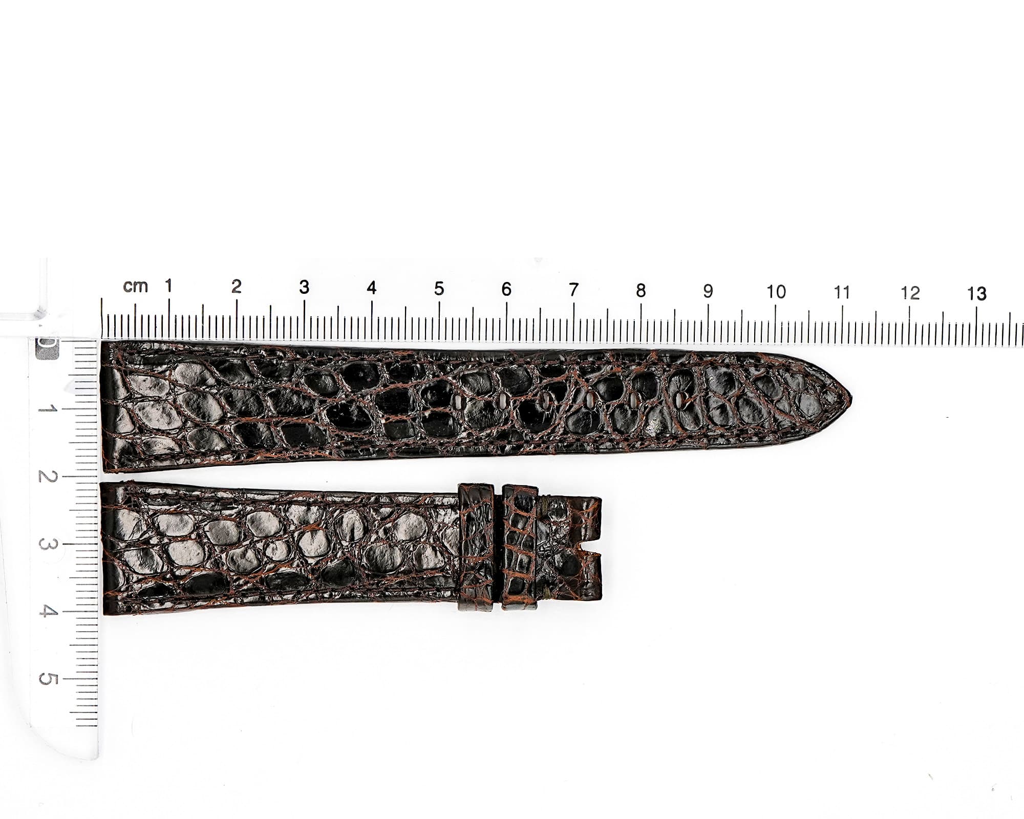 Factory Original Leather Rolex strap, Brown, 20x15mm vintage