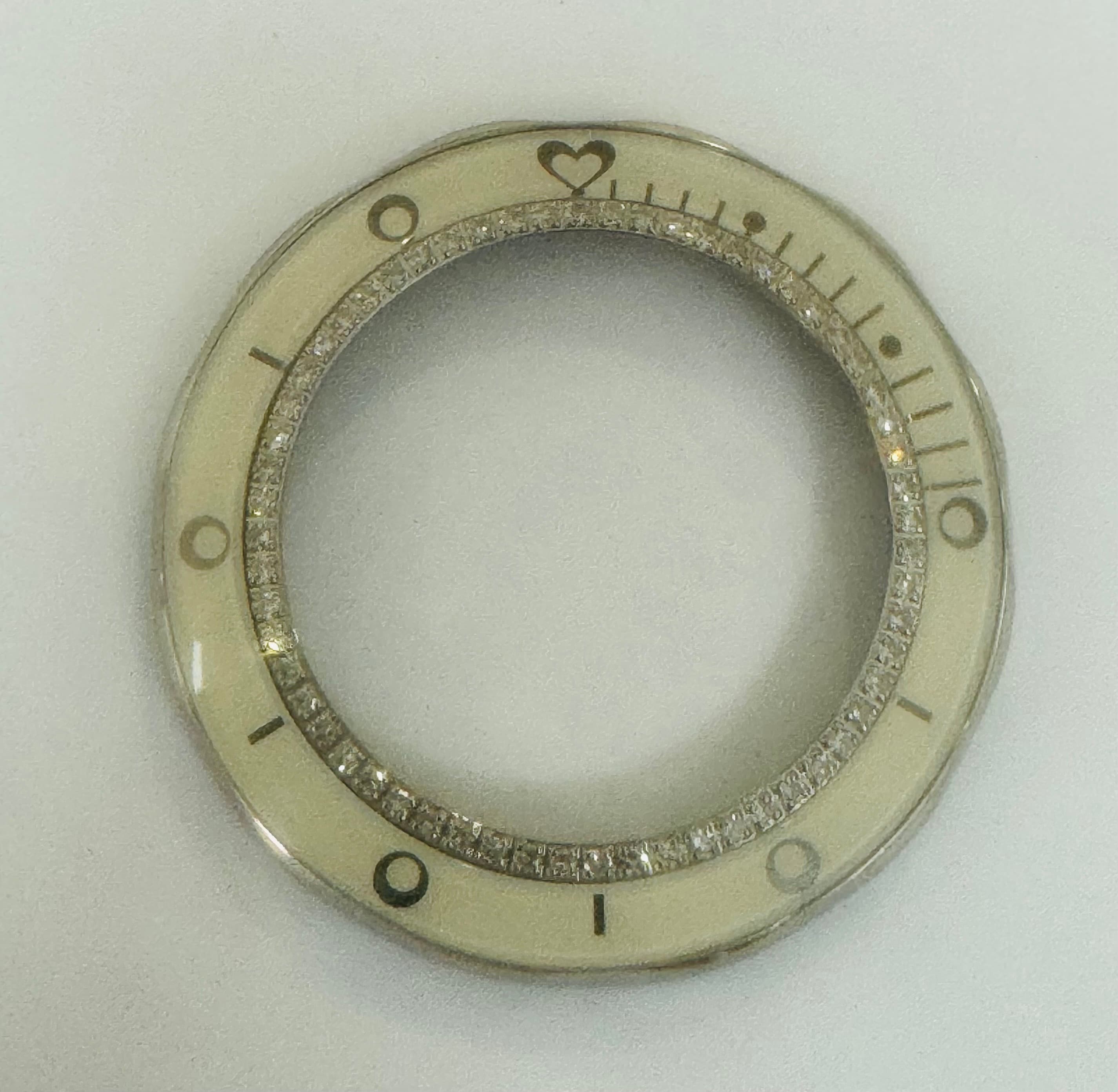 Chanel Ceramic diamond bezel for J12 33mm average condition