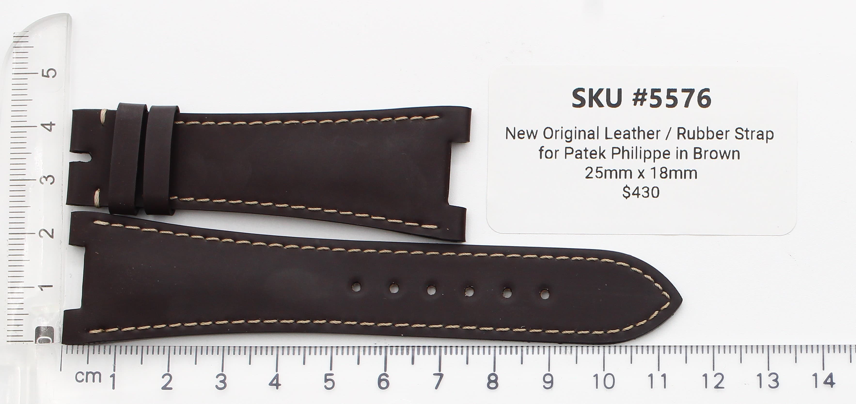 Strap for Patek Philippe New brown rubber