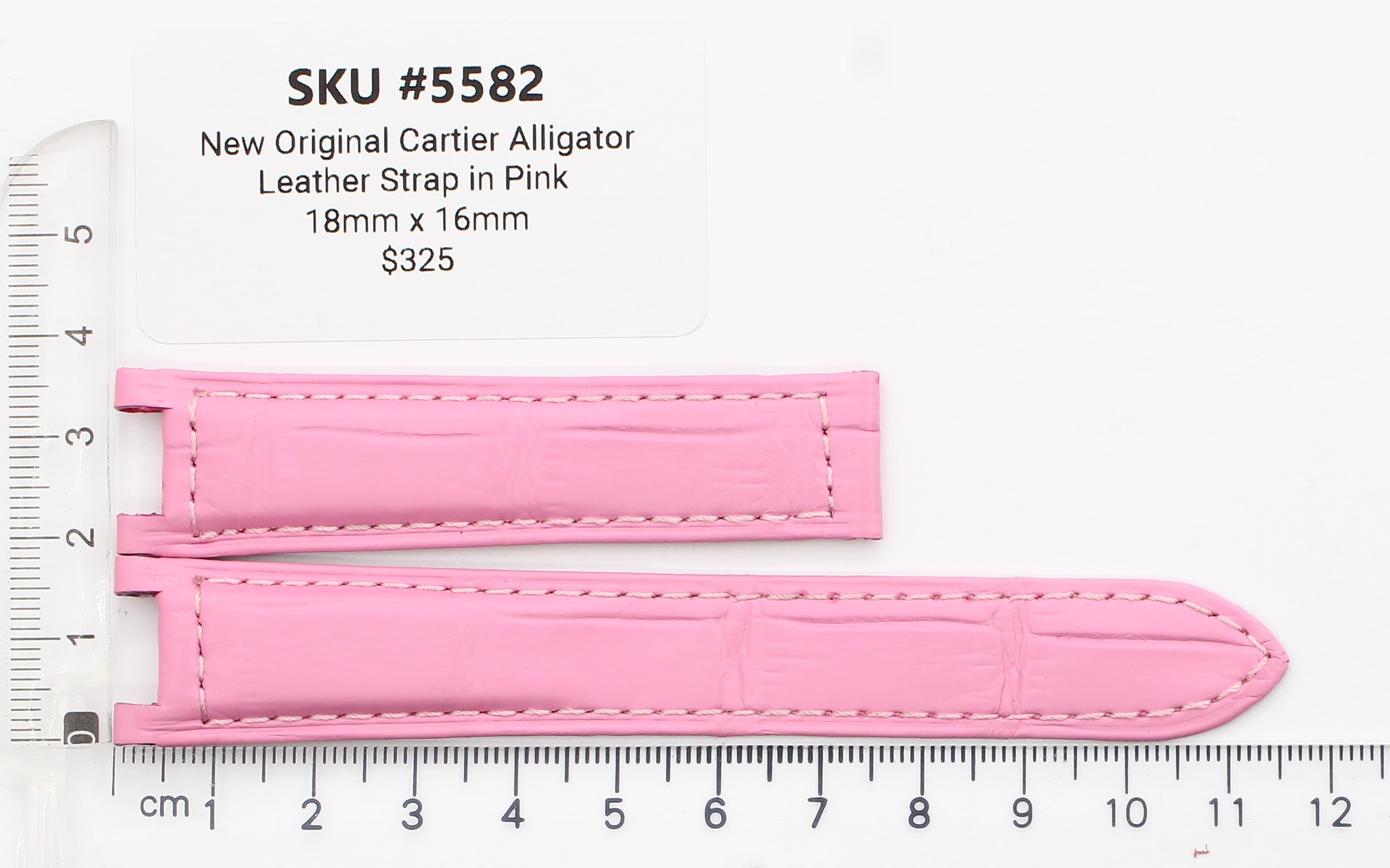 Strap for Cartier New pink alligator