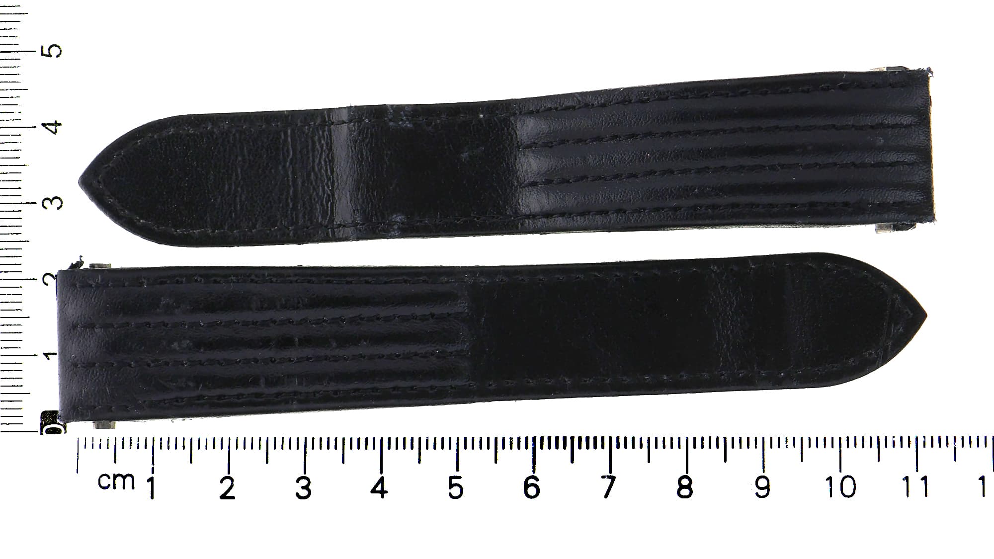 Original factory Cartier black leather strap for Roadster 20 x 18 mm