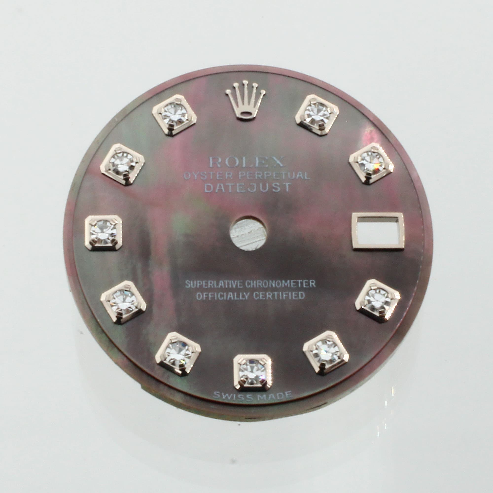 Brown dial Mother of pearl 10 factory diamonds for Rolex Datejust 26mm or 29mm