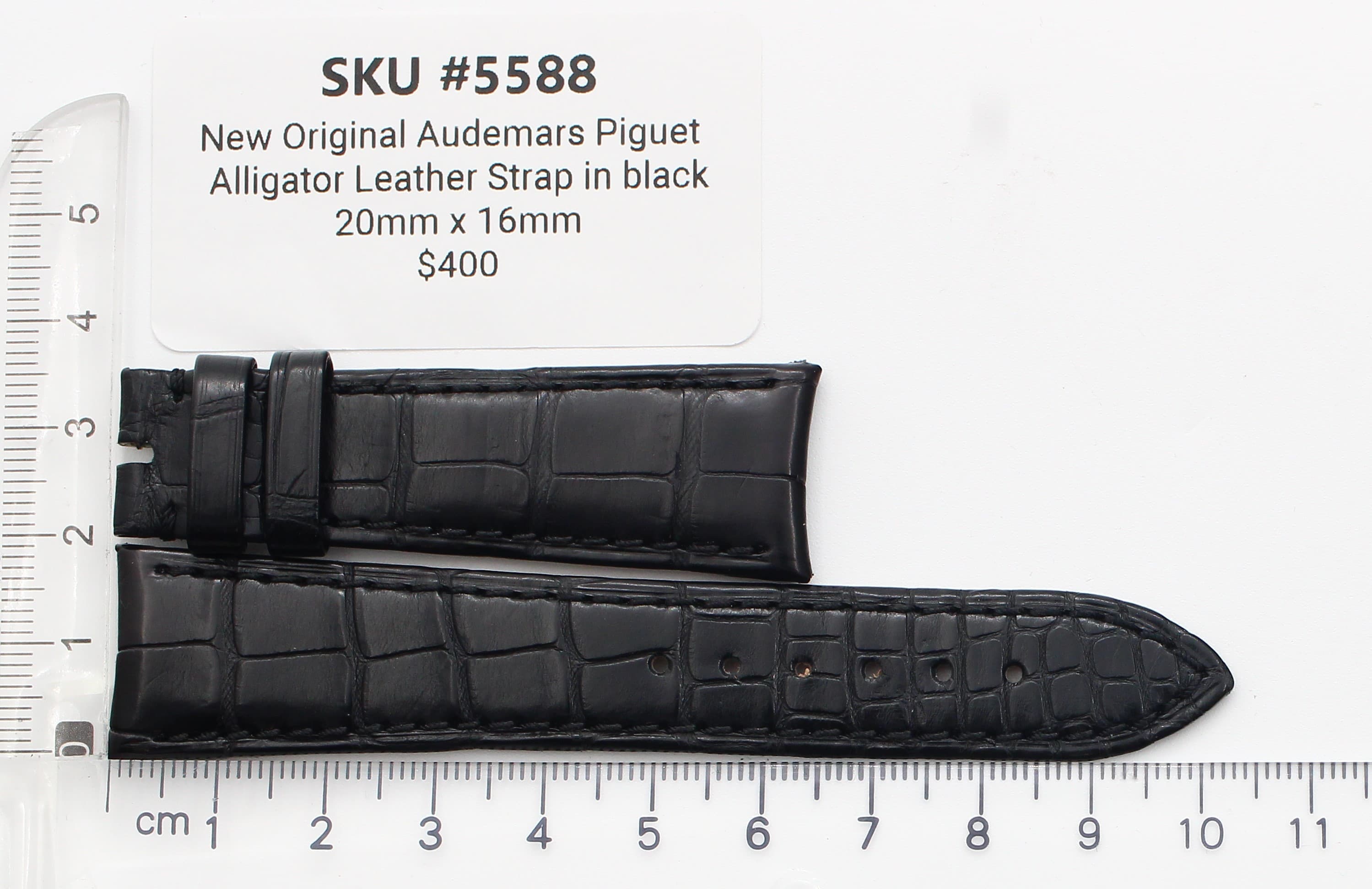 Strap for Audemars Piguet New black alligator